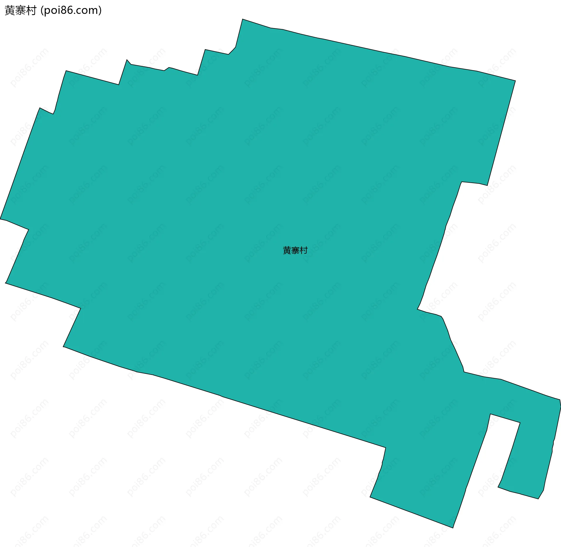 黄寨村边界地图