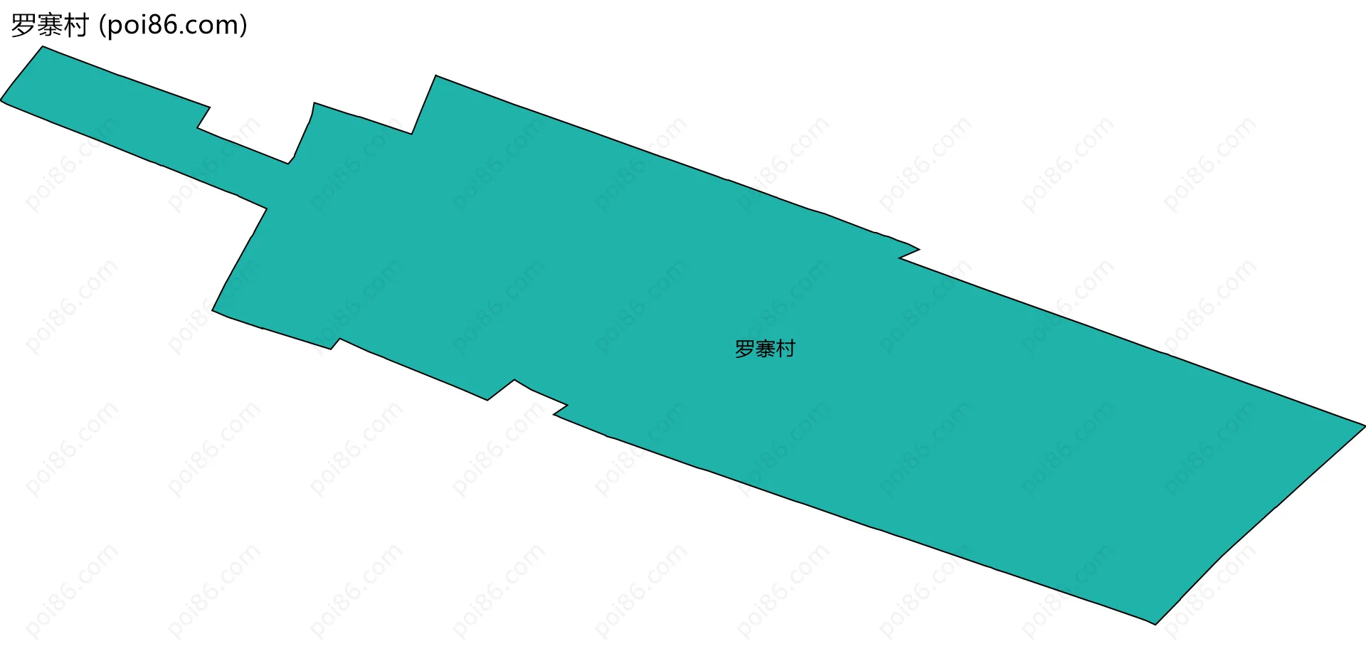 罗寨村边界地图