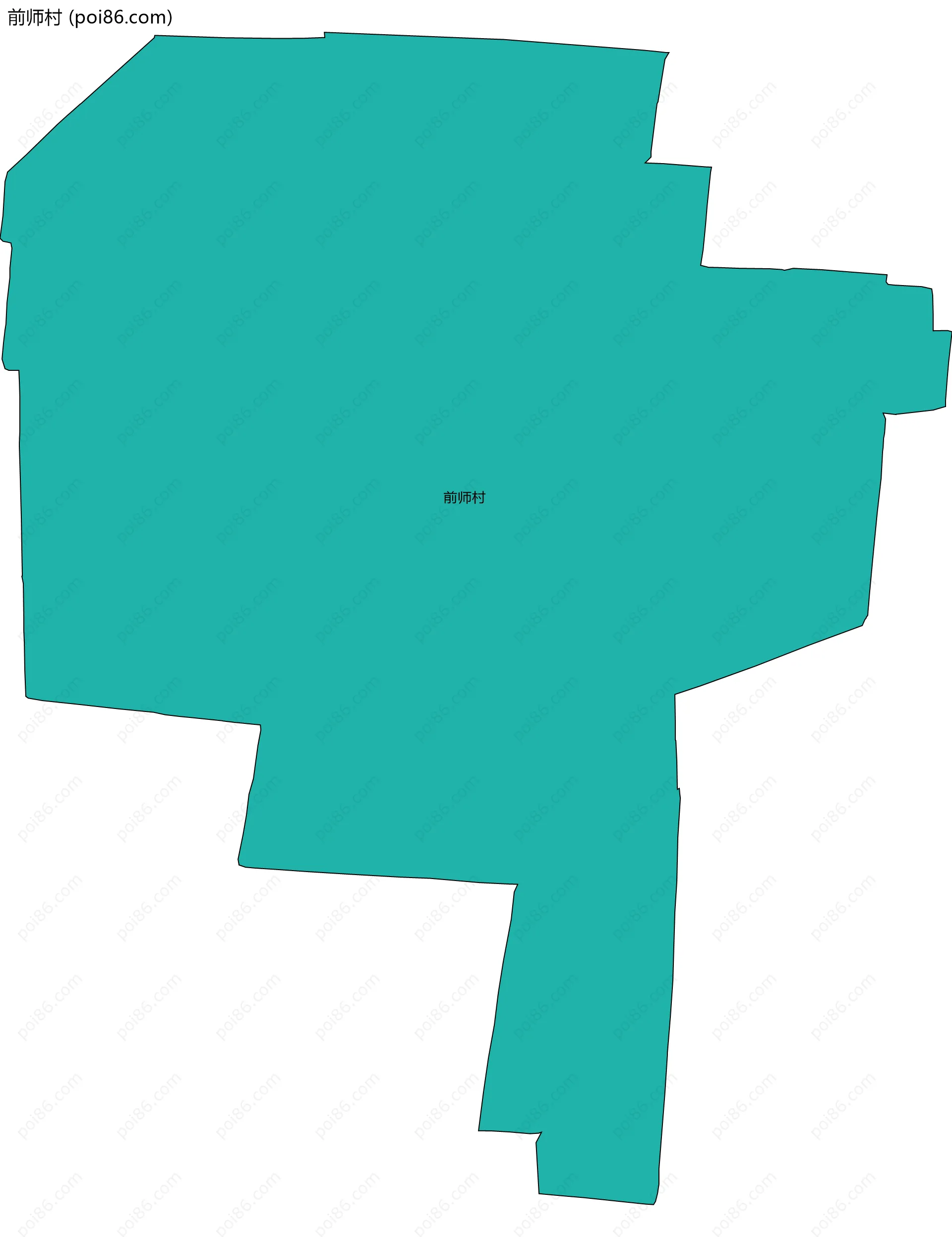 前师村边界地图