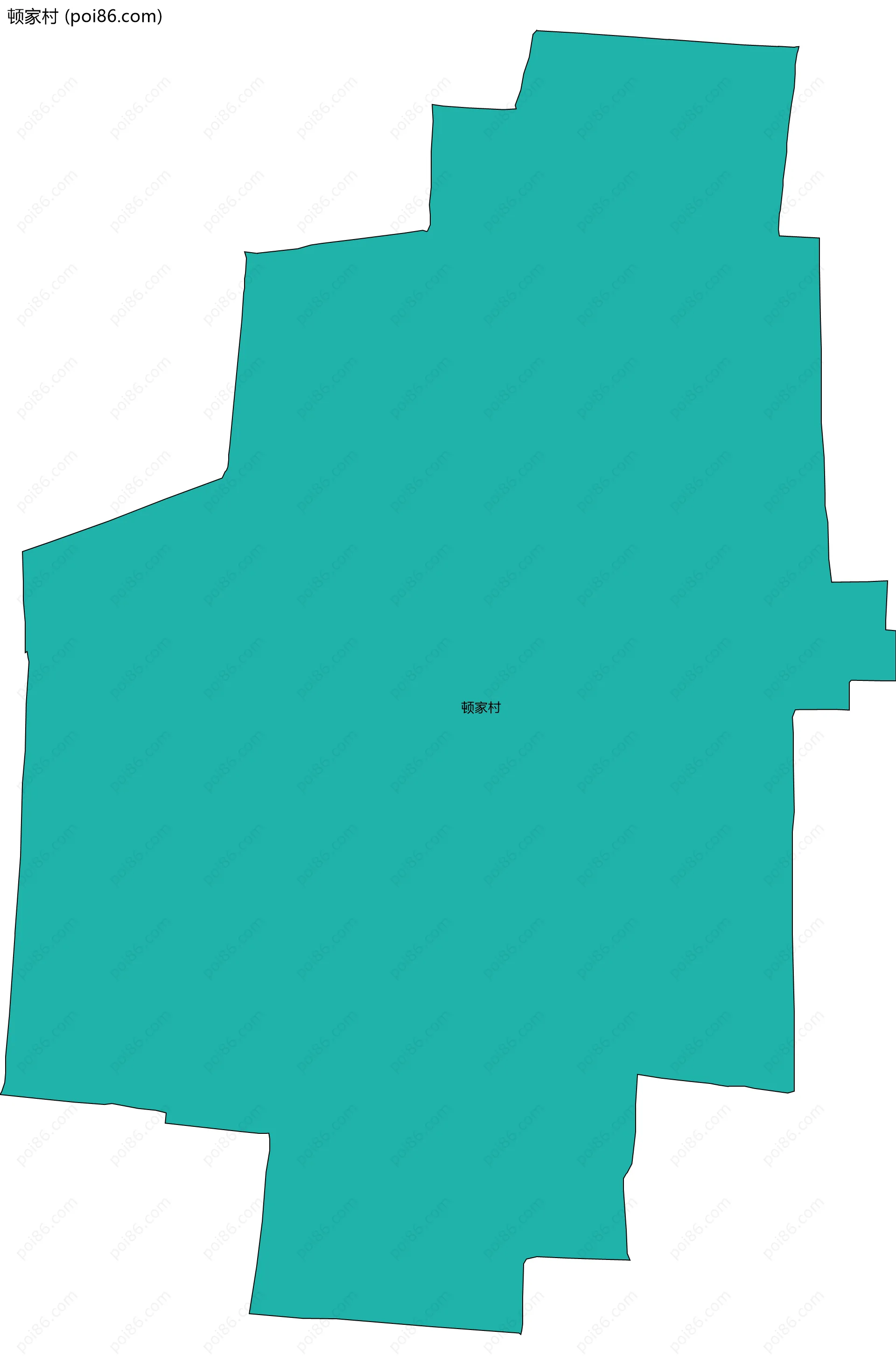 顿家村边界地图