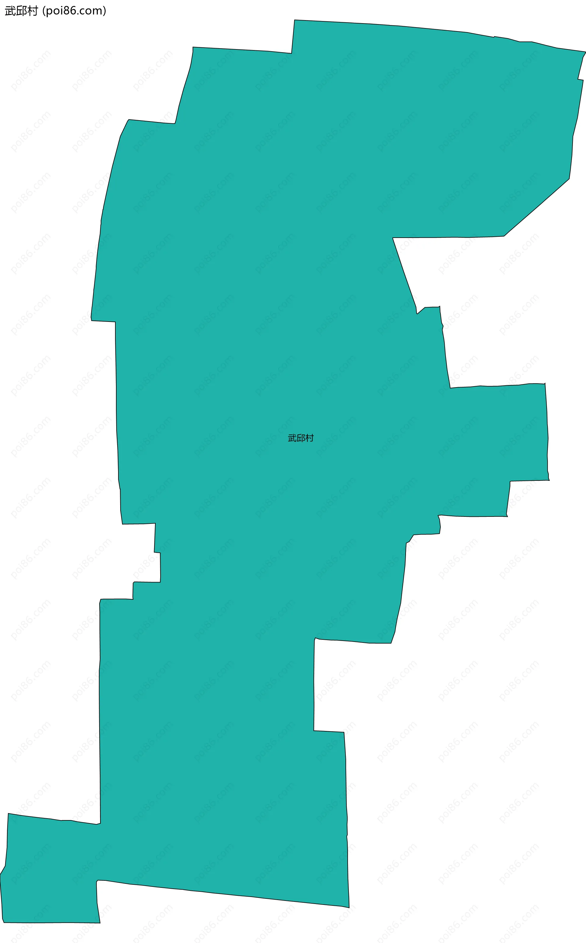 武邱村边界地图