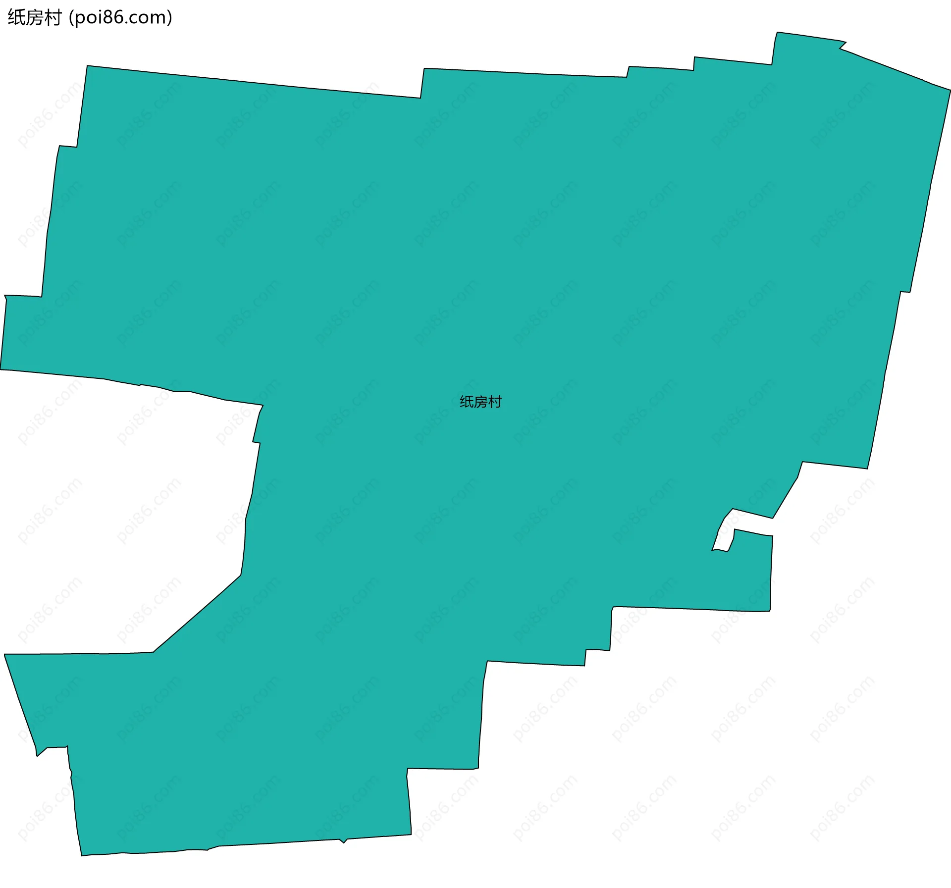 纸房村边界地图