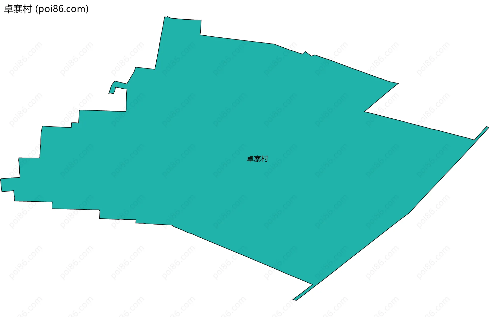 卓寨村边界地图