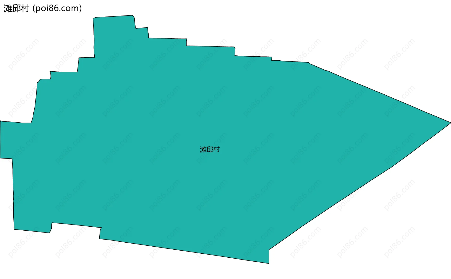 滩邱村边界地图