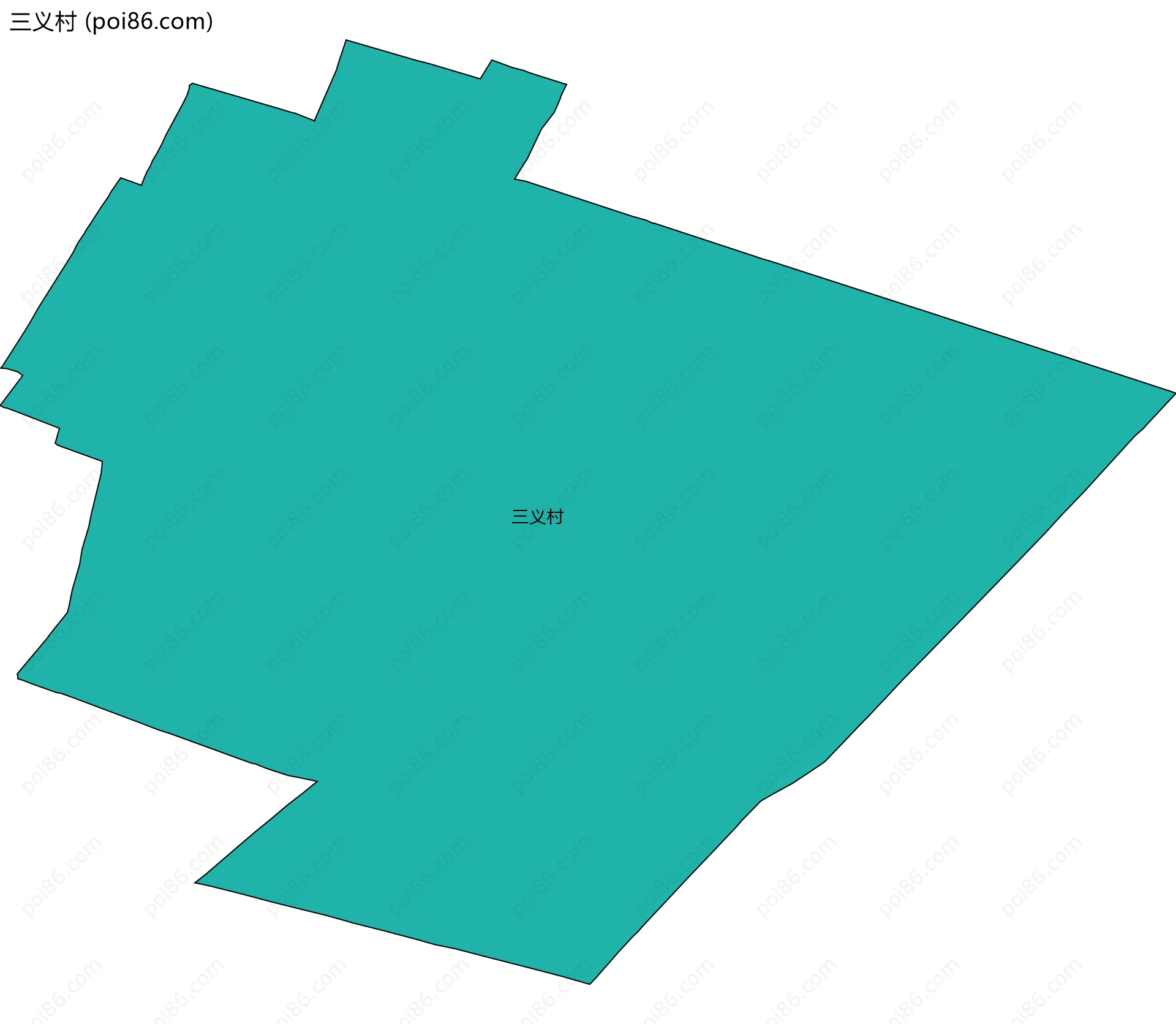 三义村边界地图