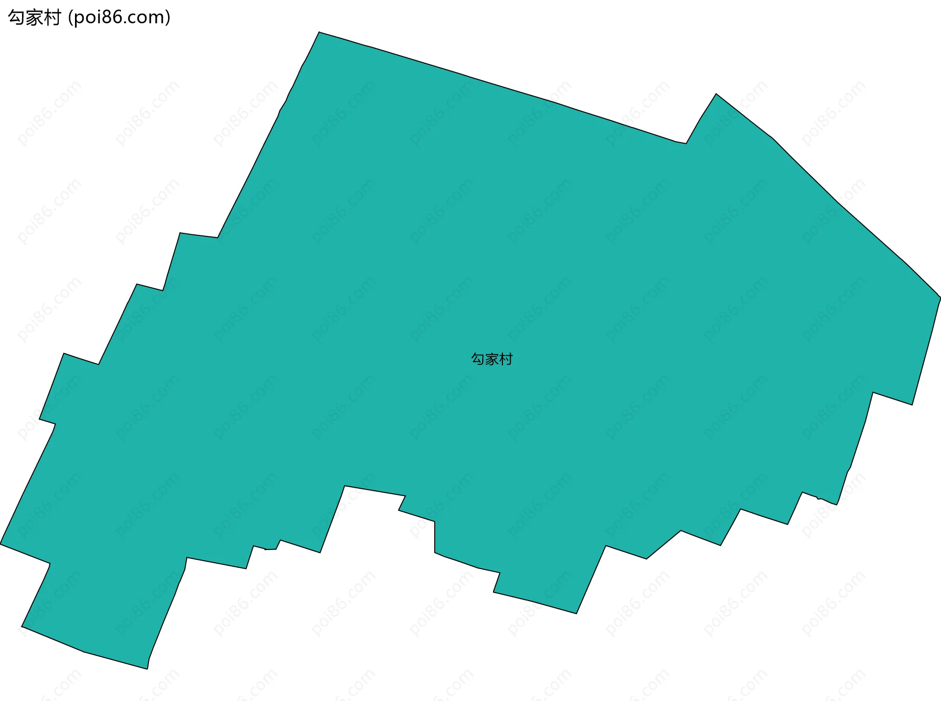 勾家村边界地图