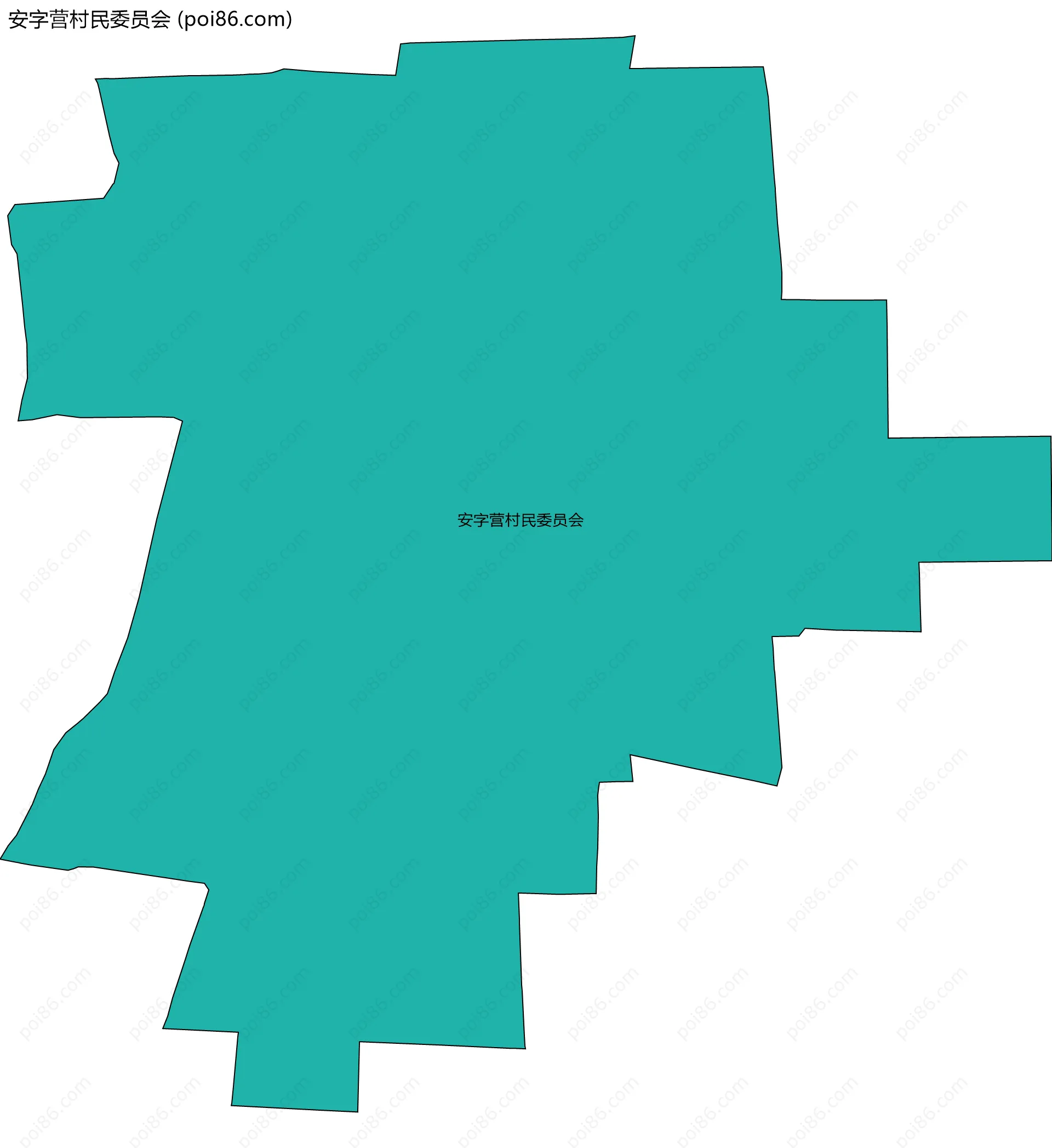 安字营村民委员会边界地图