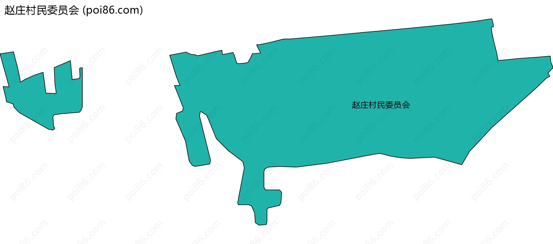 赵庄村民委员会边界地图