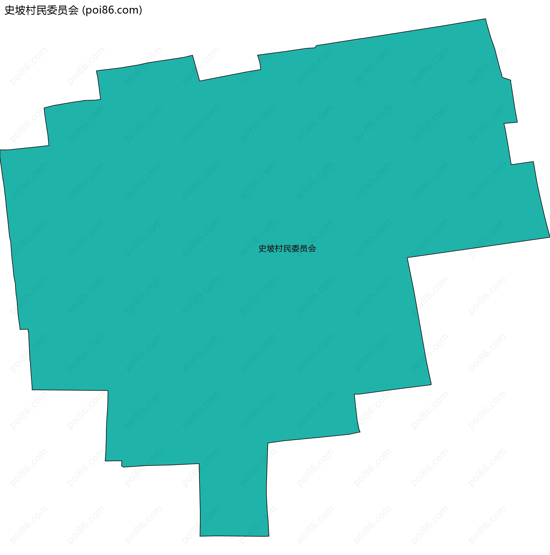 史坡村民委员会边界地图