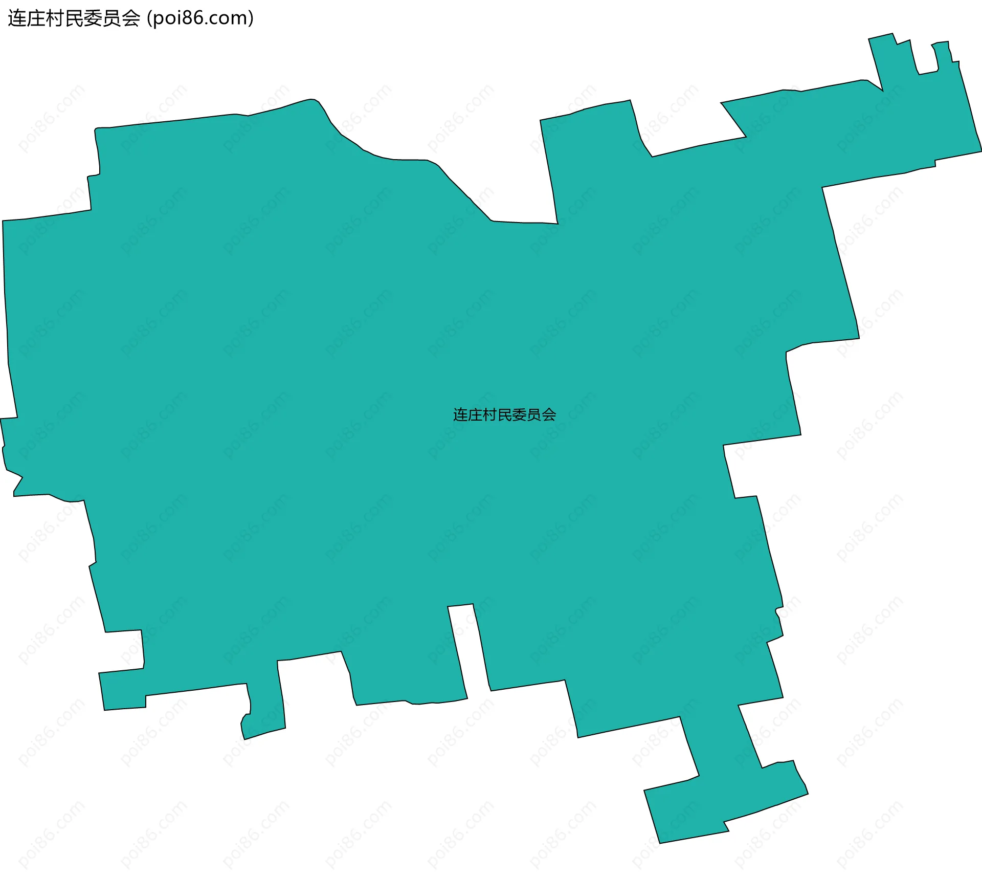 连庄村民委员会边界地图