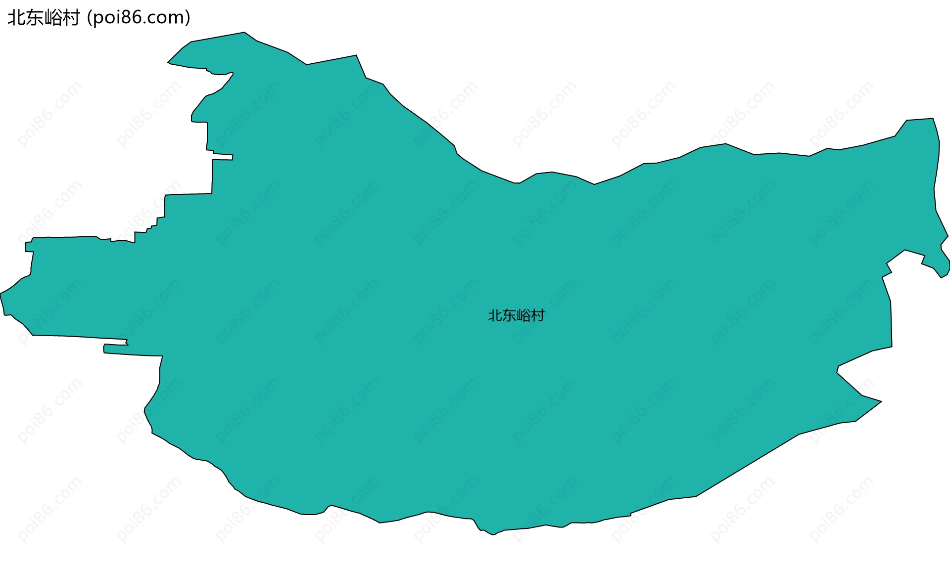 北东峪村边界地图
