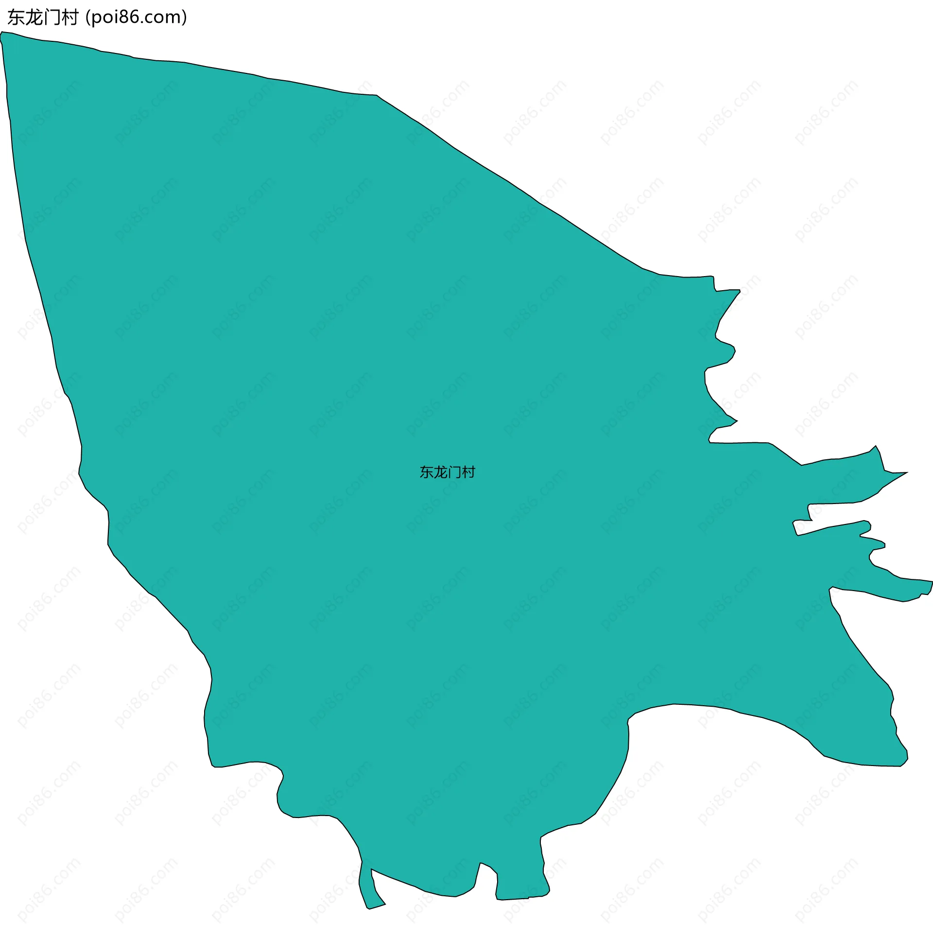 东龙门村边界地图