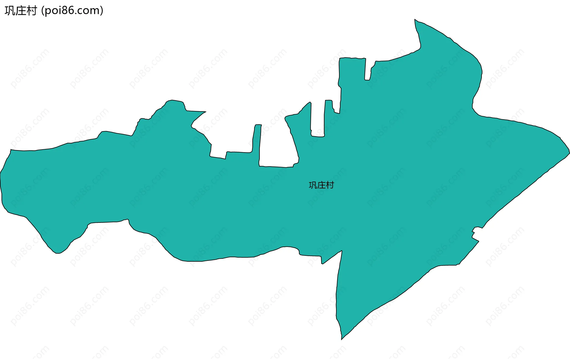 巩庄村边界地图