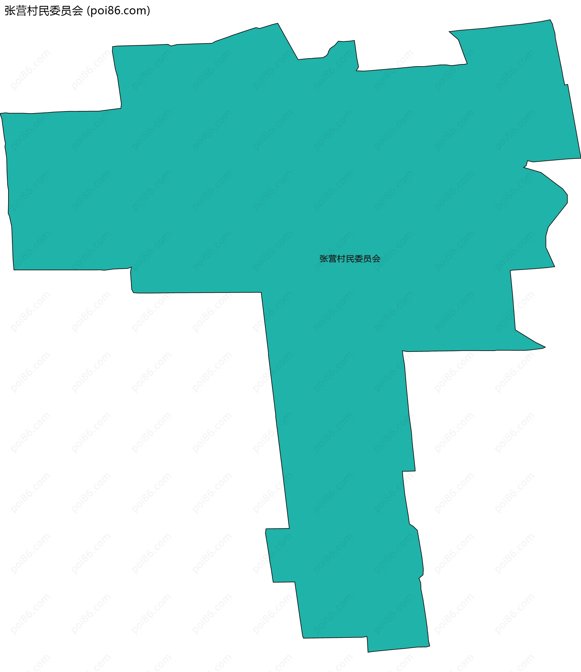 张营村民委员会边界地图