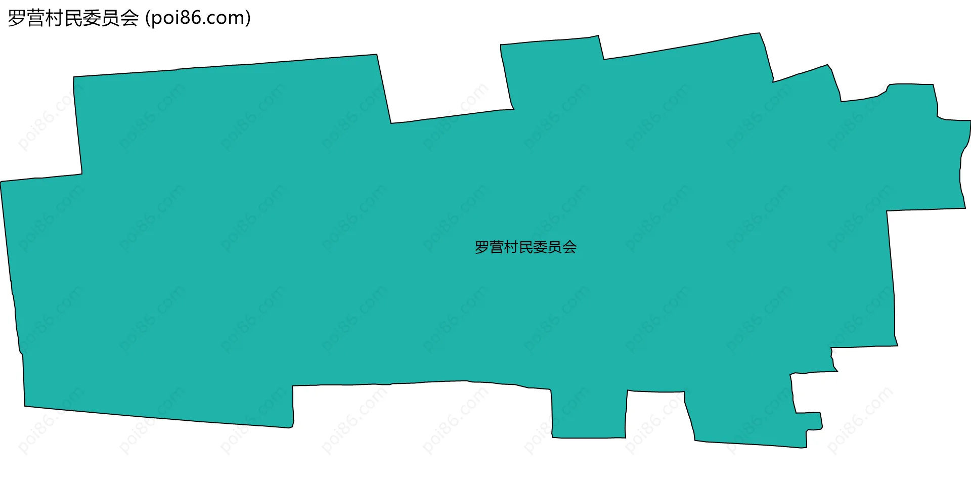 罗营村民委员会边界地图