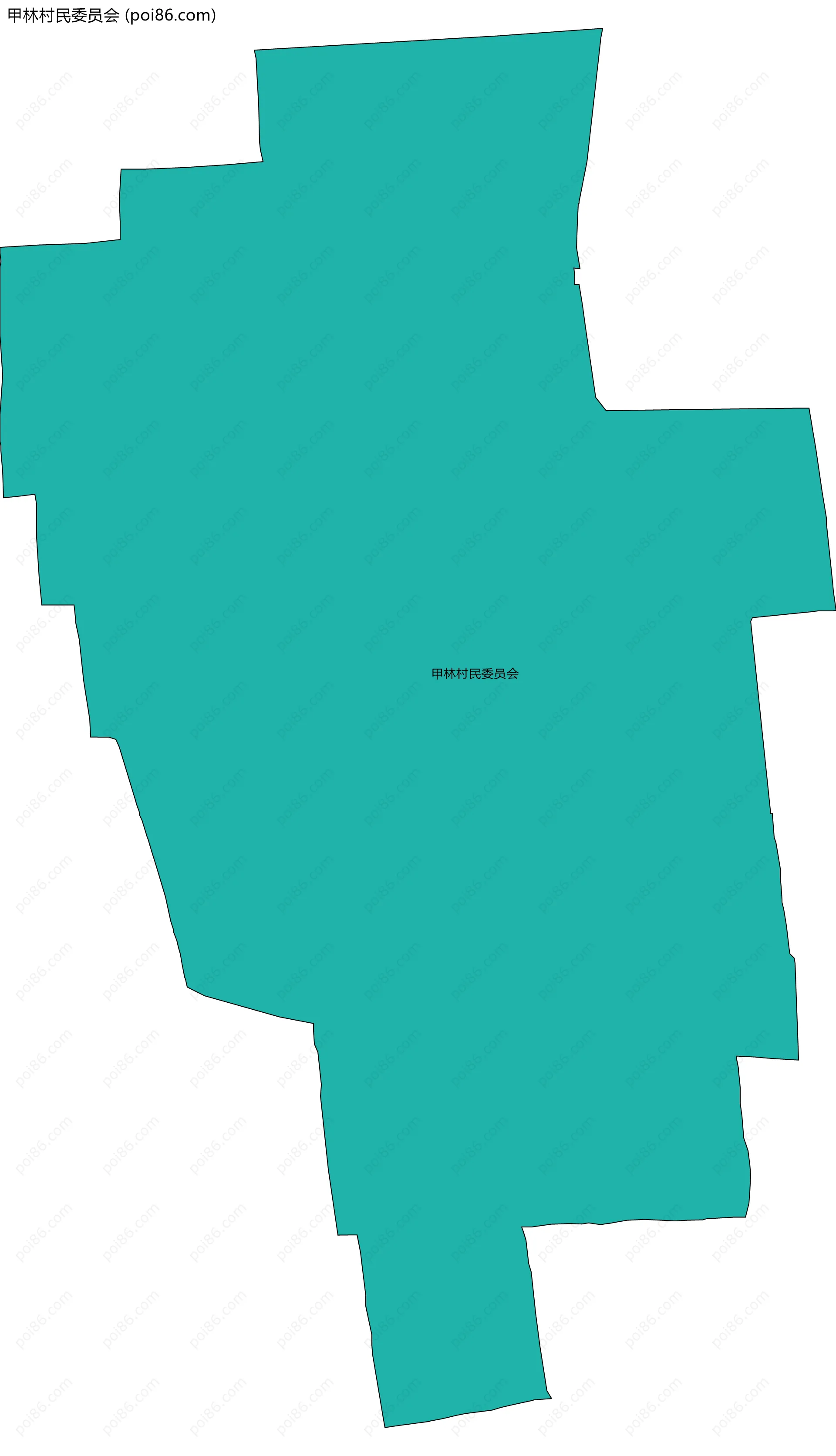 甲林村民委员会边界地图