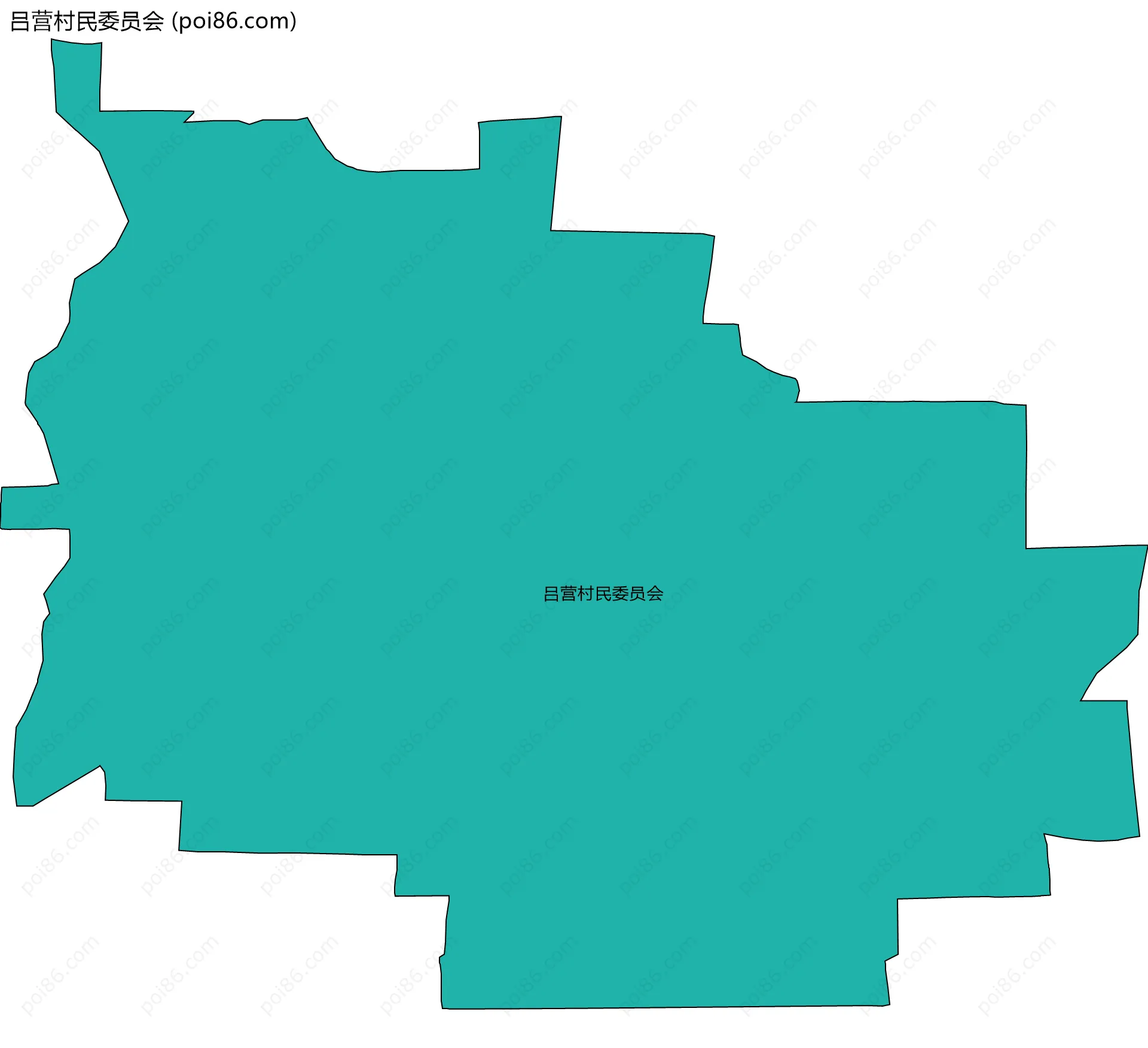 吕营村民委员会边界地图