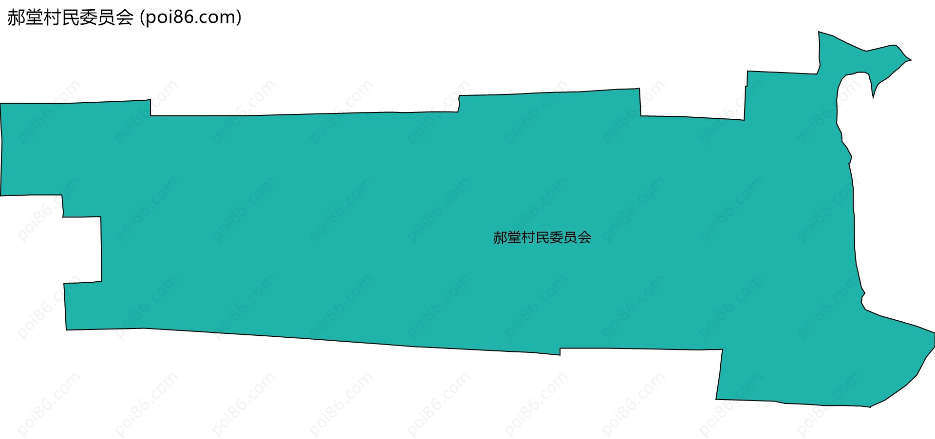 郝堂村民委员会边界地图