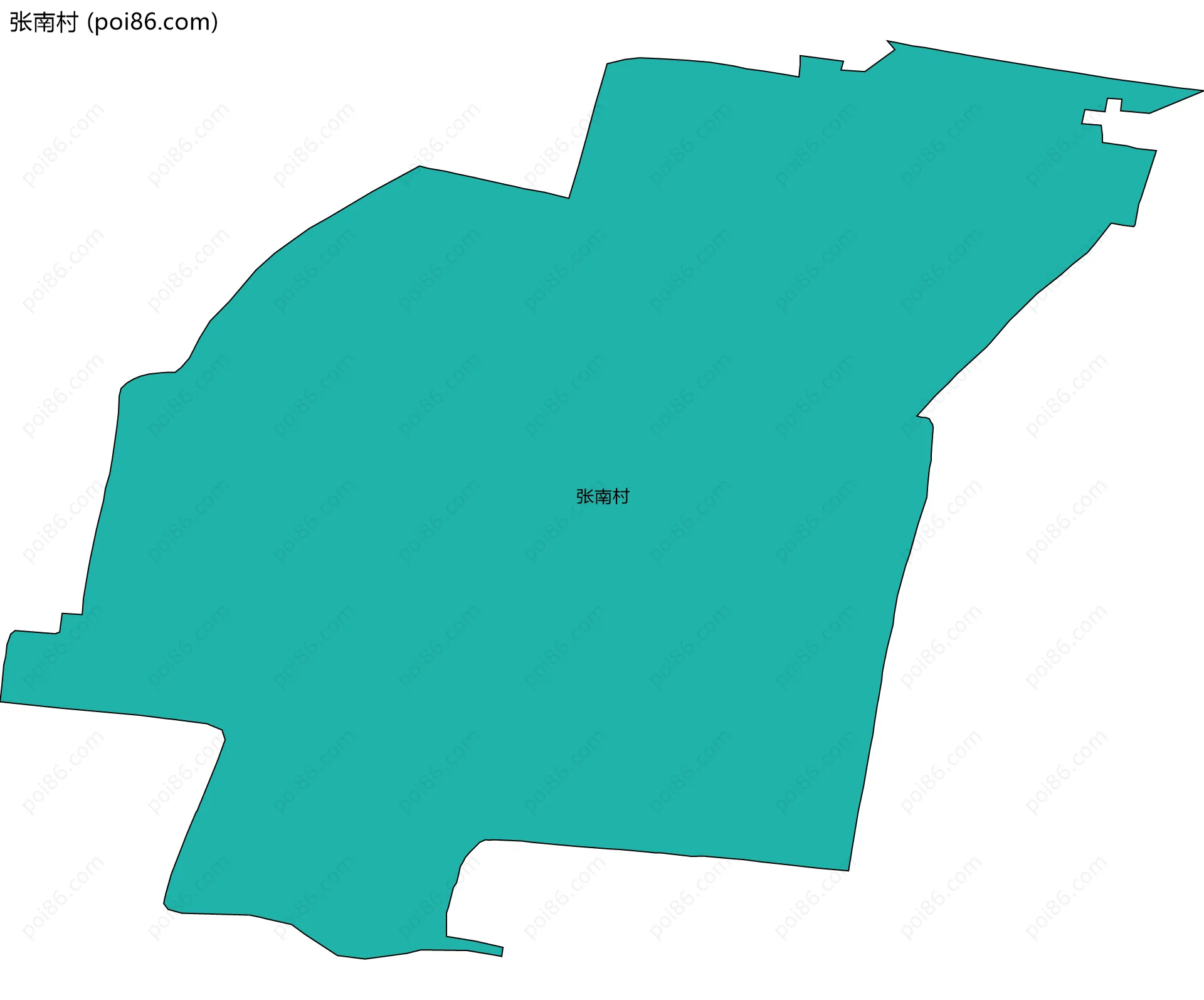 张南村边界地图