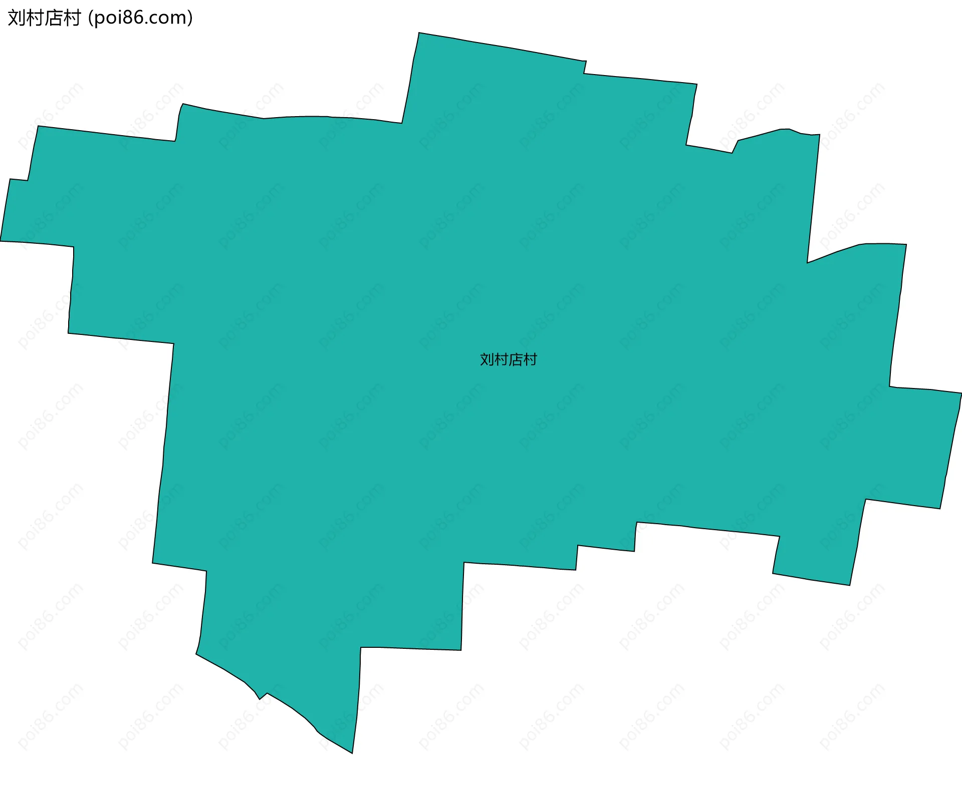 刘村店村边界地图