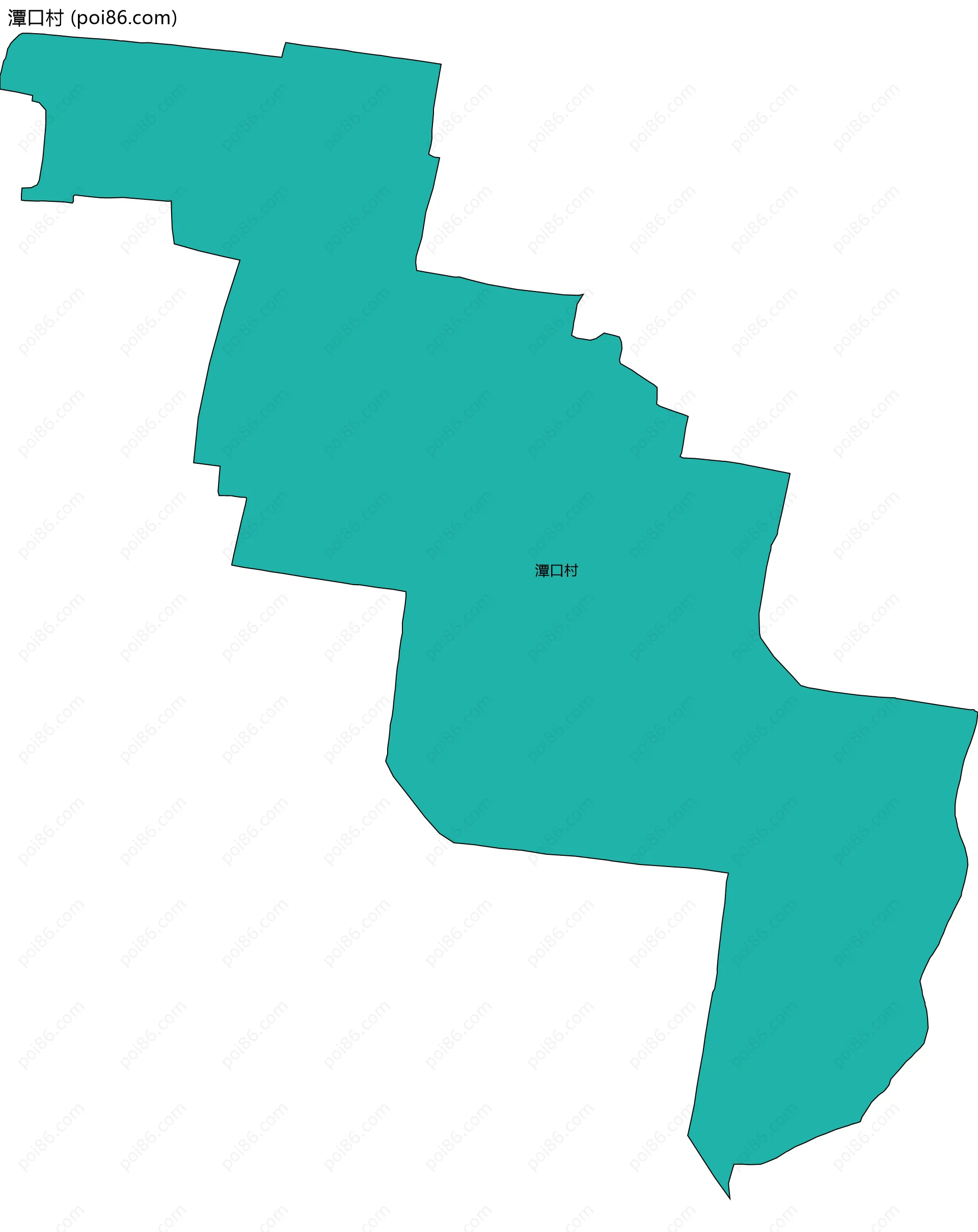 潭口村边界地图