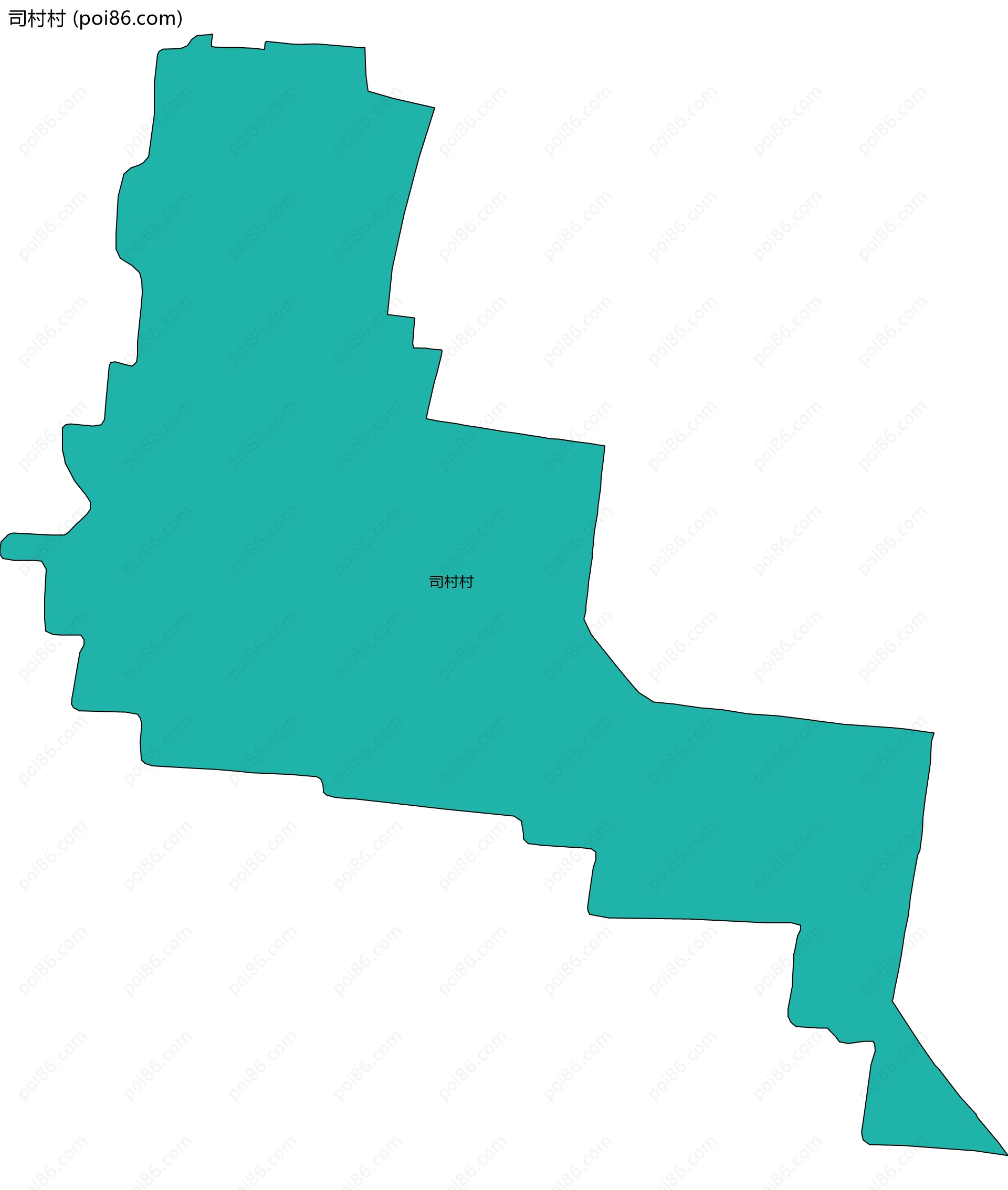 司村村边界地图