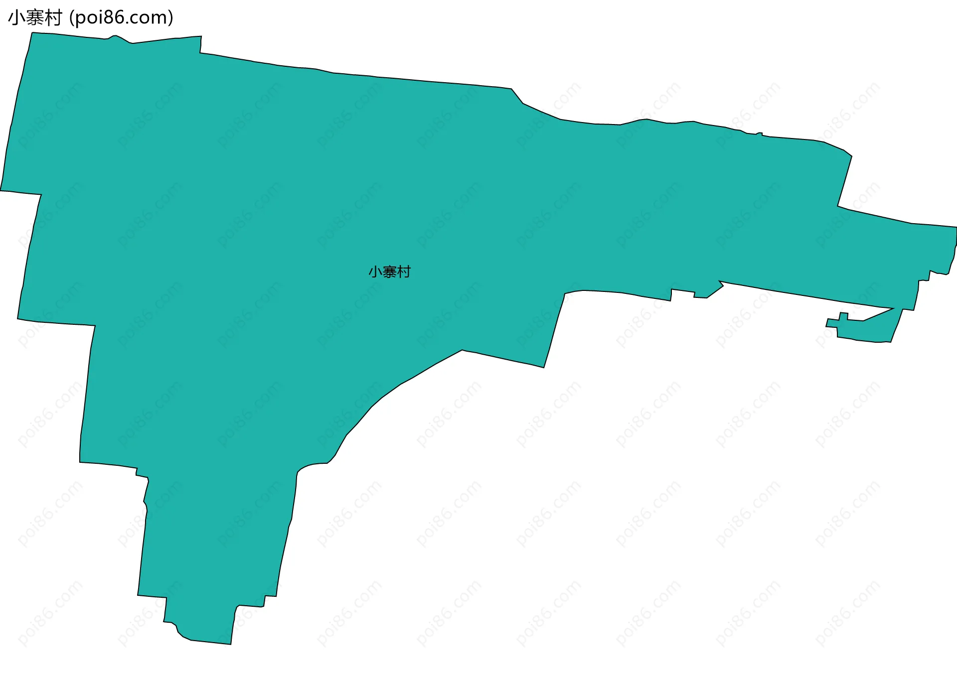 小寨村边界地图