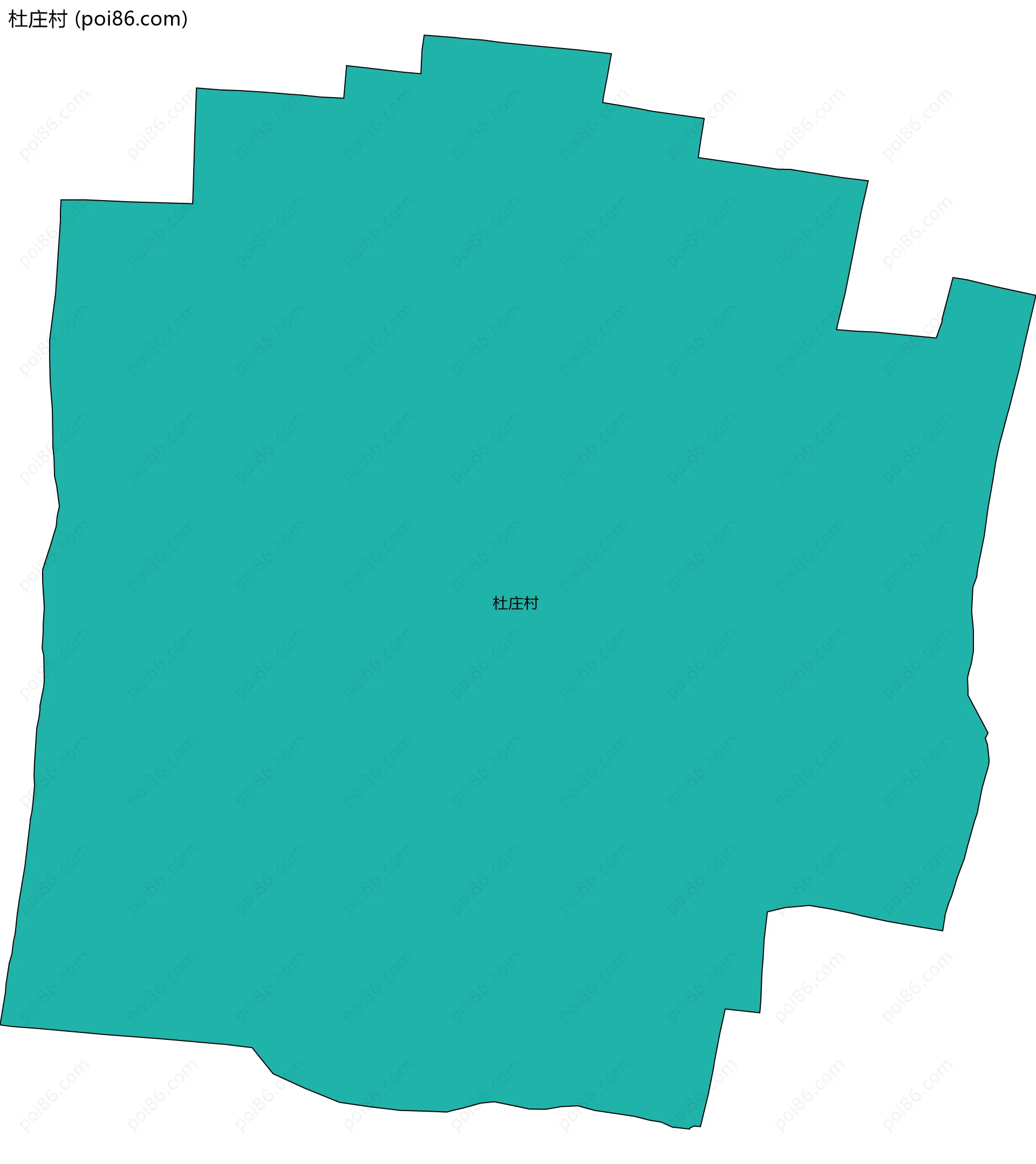 杜庄村边界地图