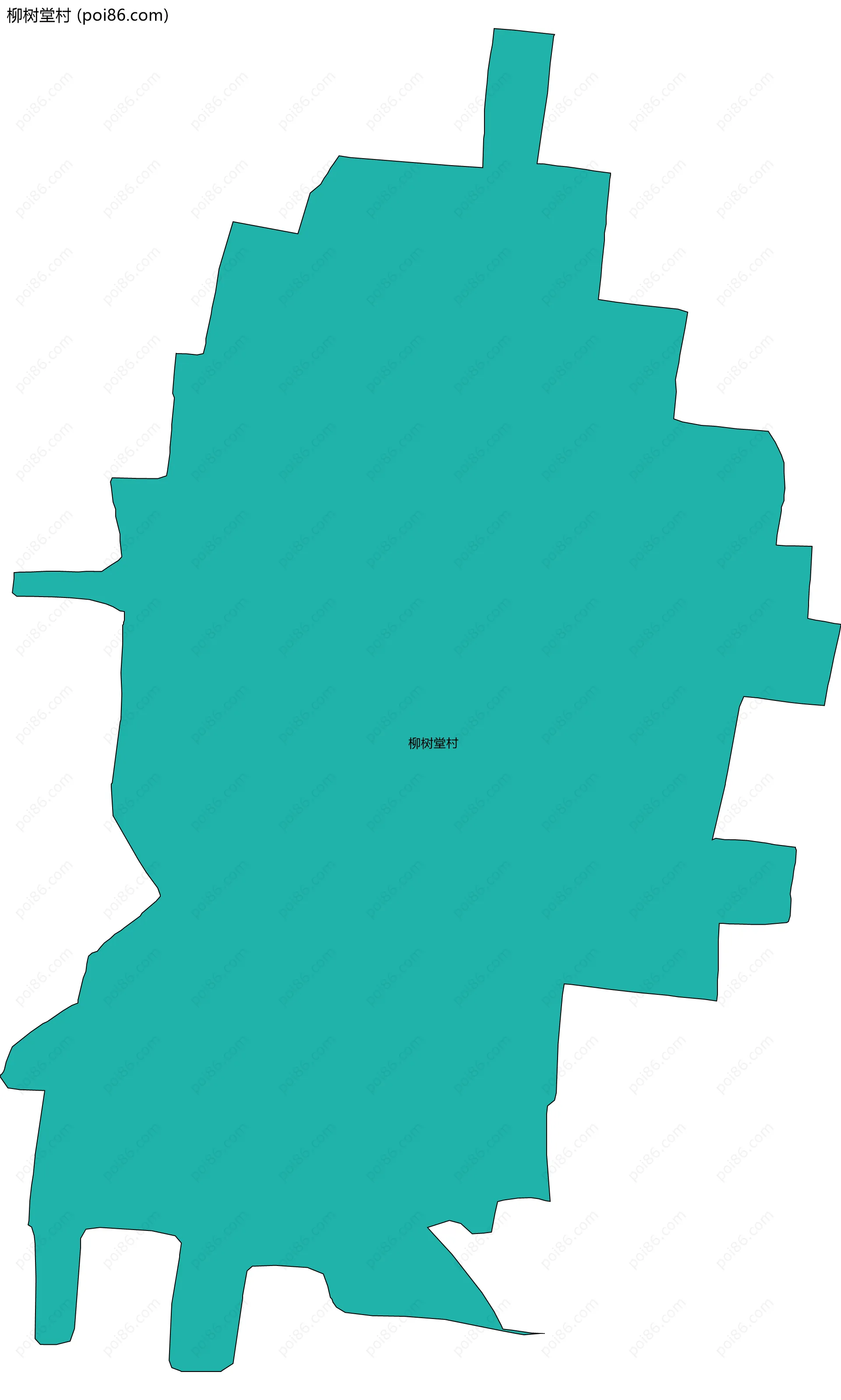 柳树堂村边界地图