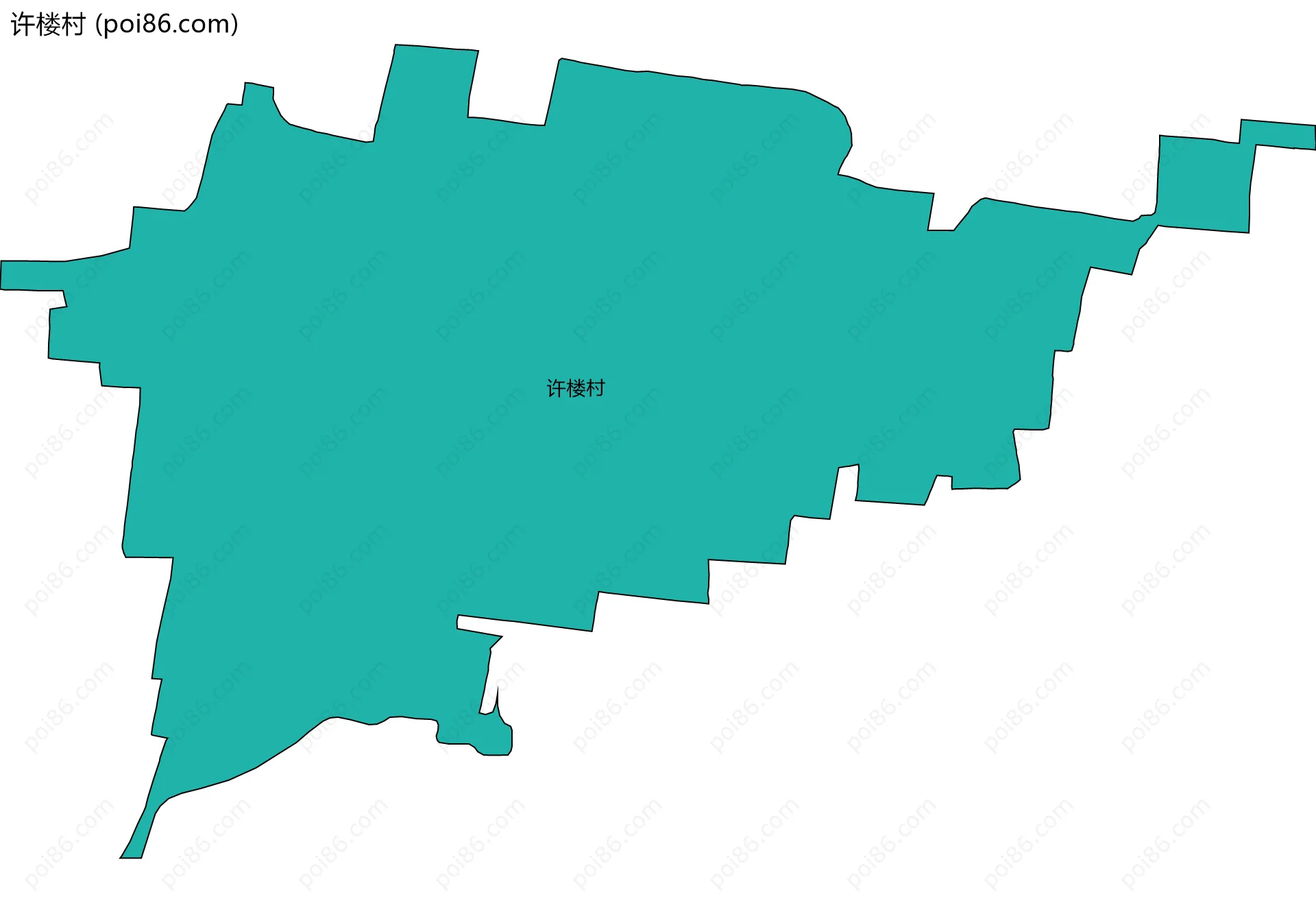 许楼村边界地图
