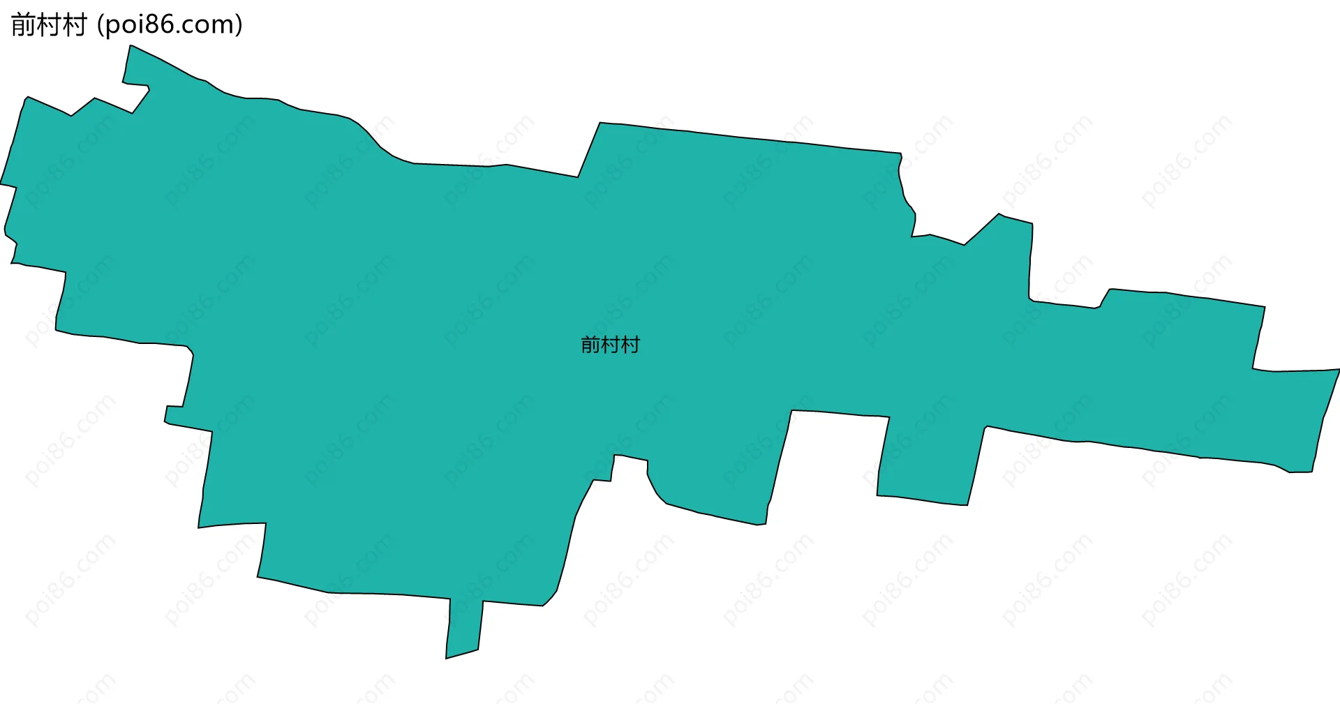 前村村边界地图
