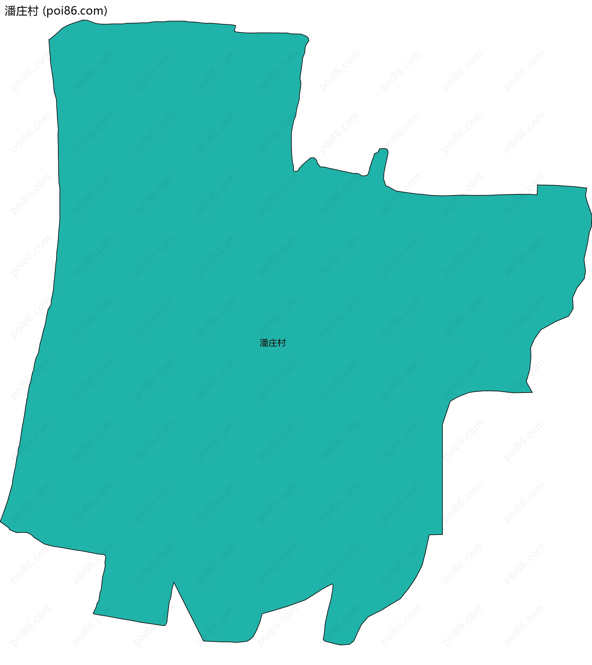 潘庄村边界地图