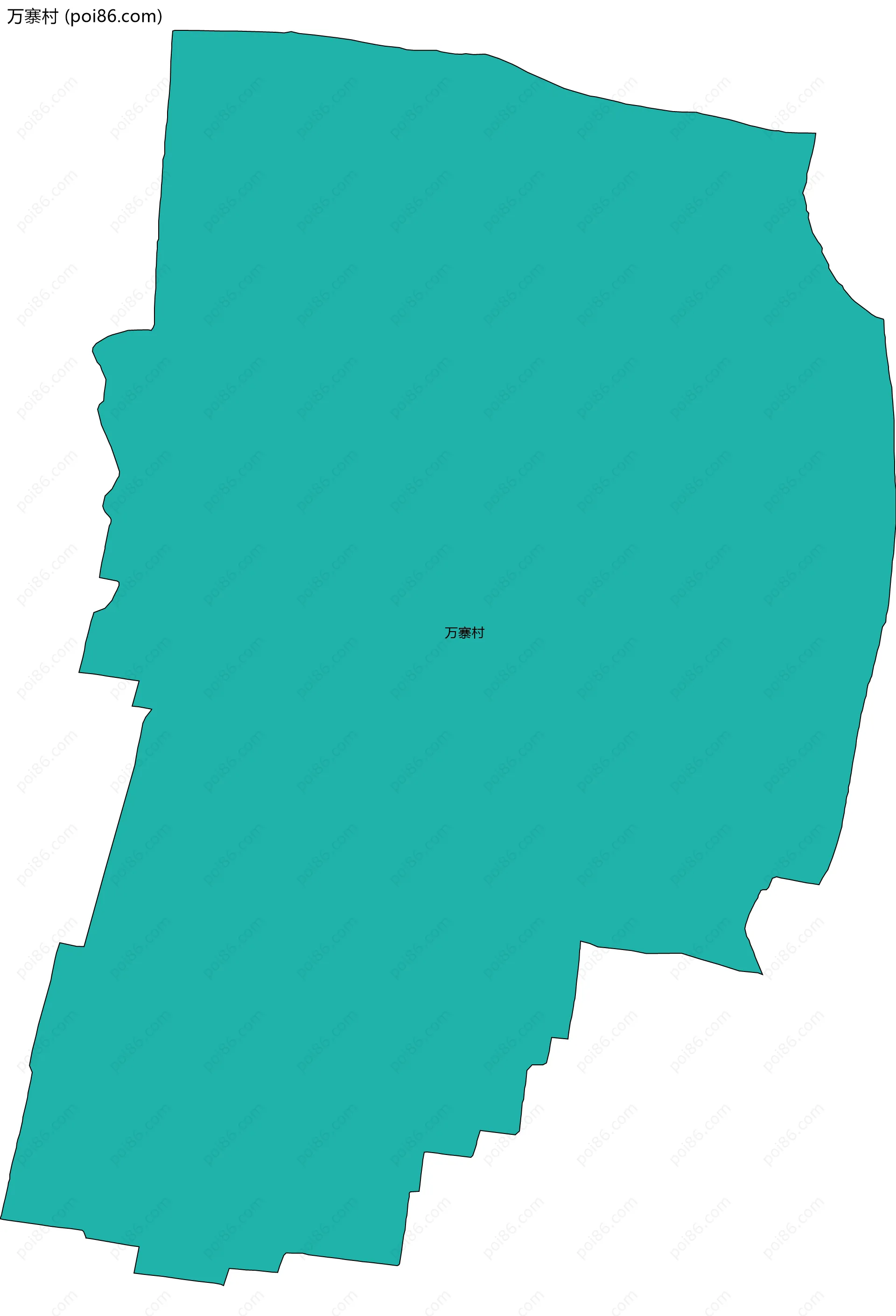 万寨村边界地图