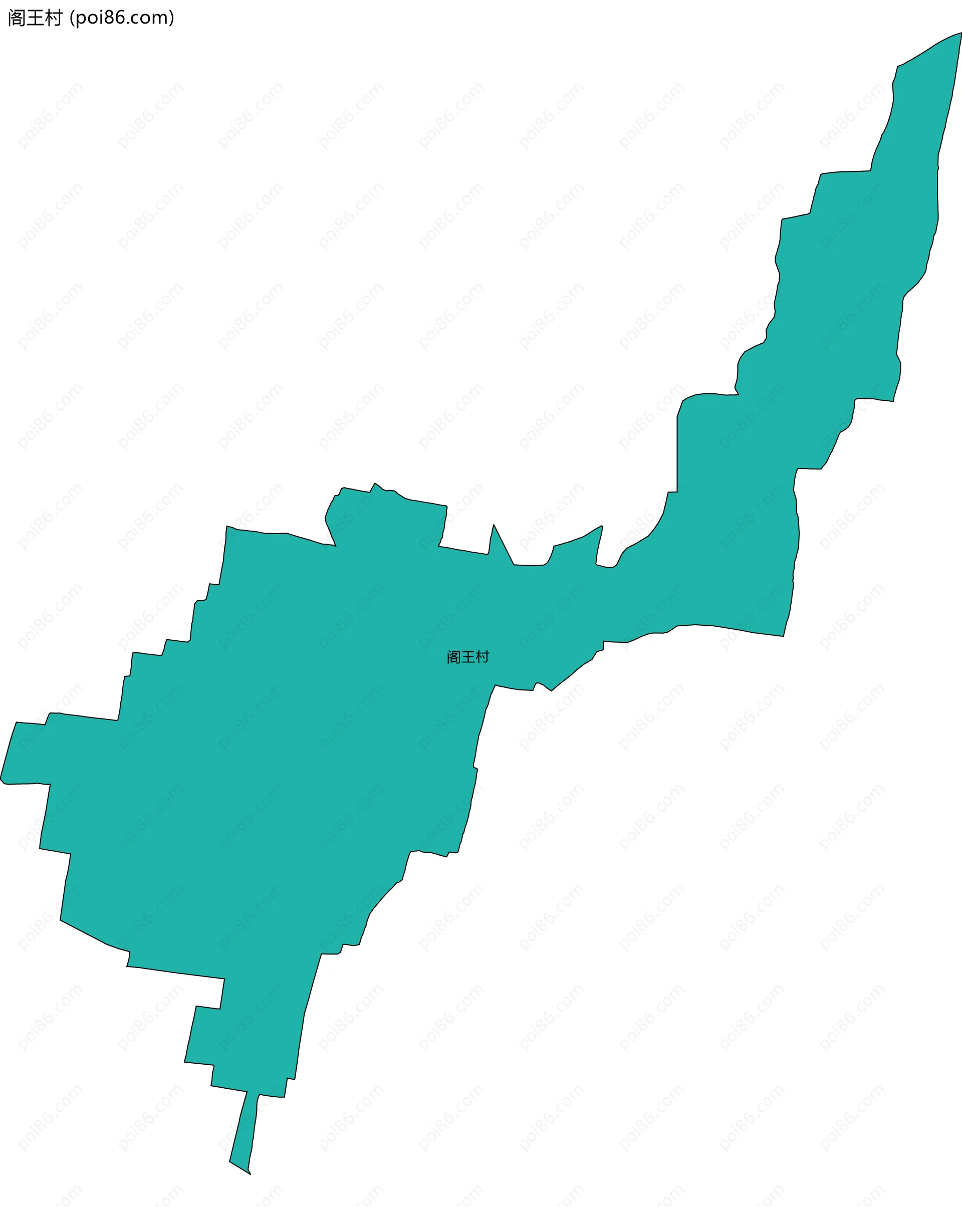 阁王村边界地图