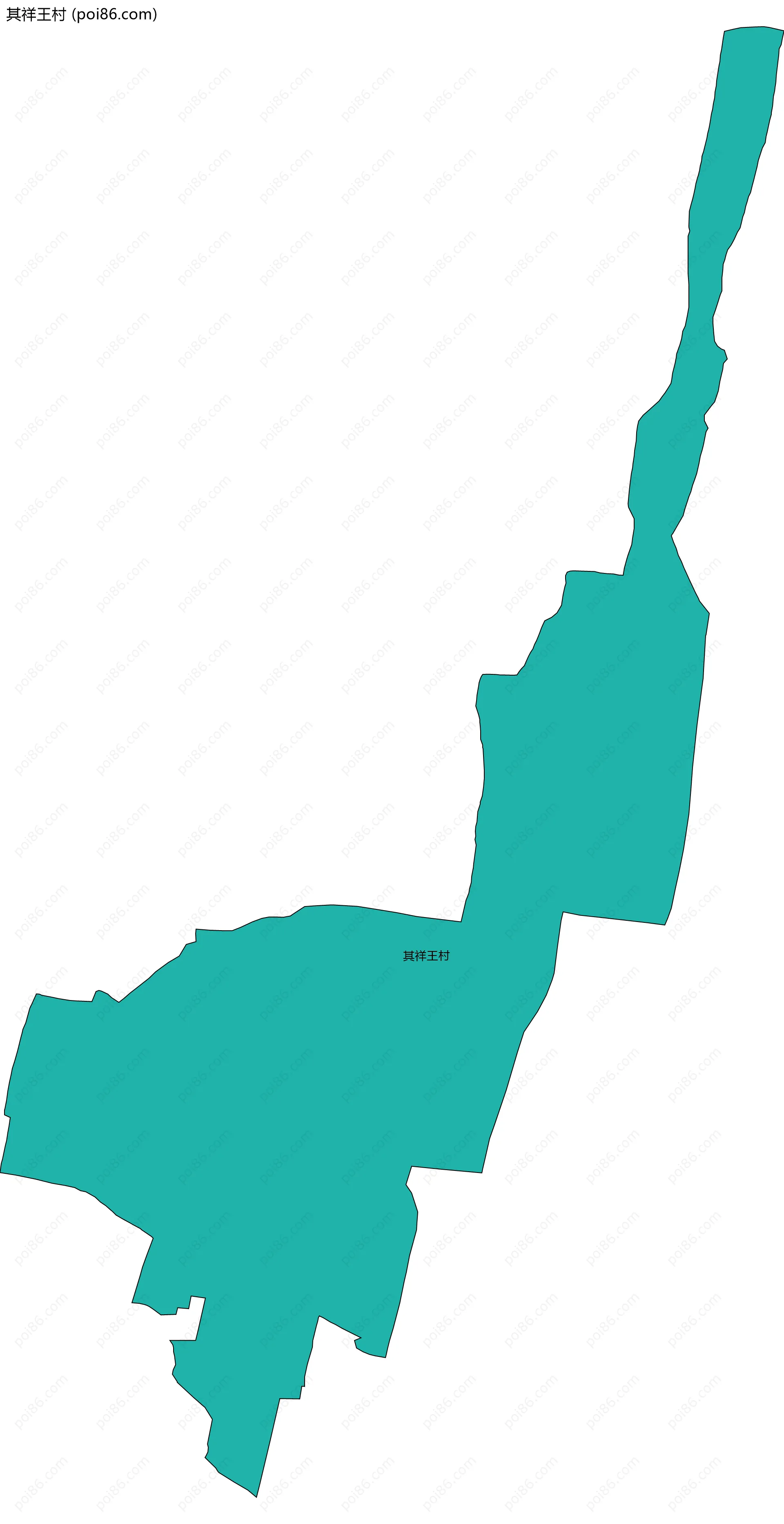 其祥王村边界地图