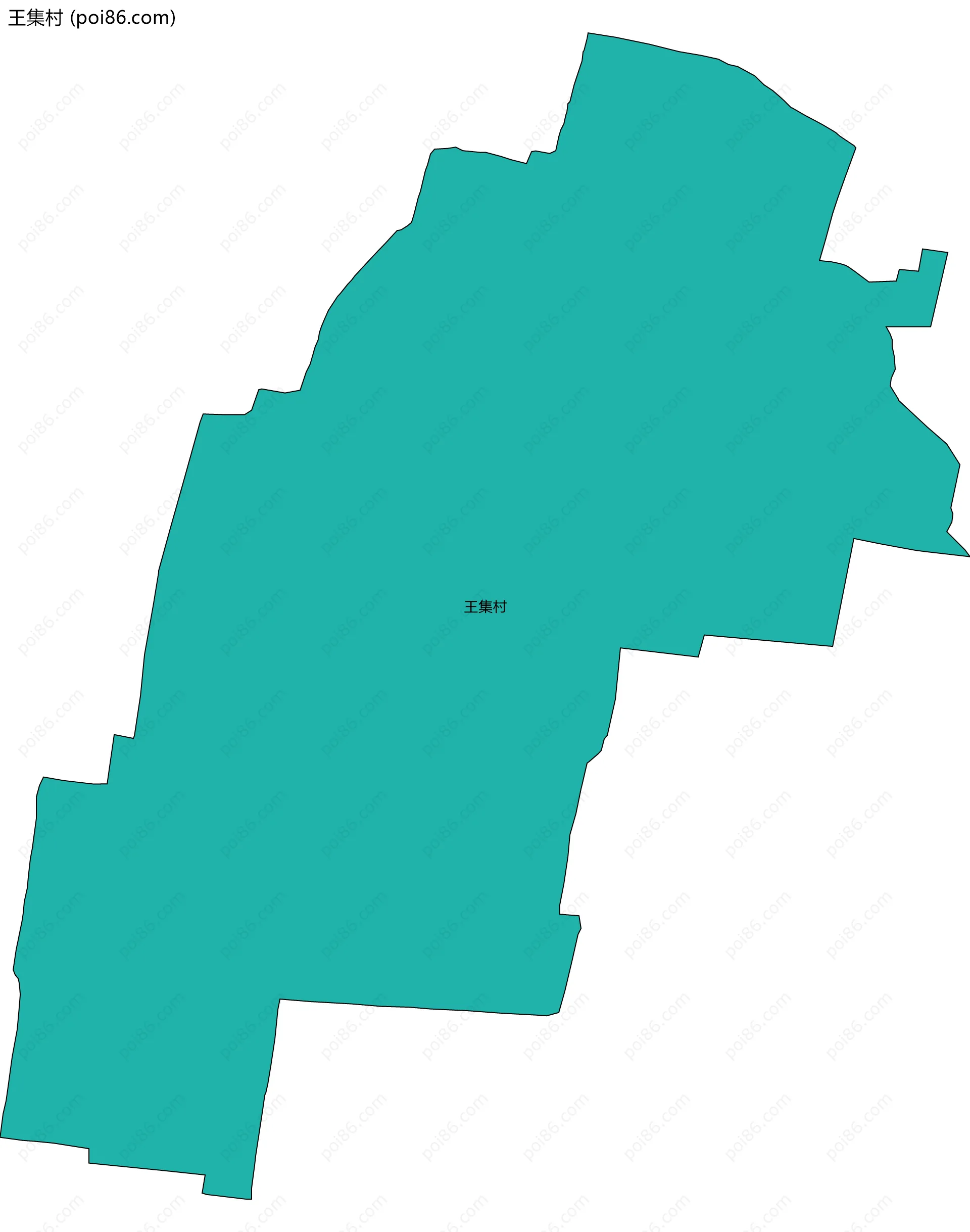 王集村边界地图