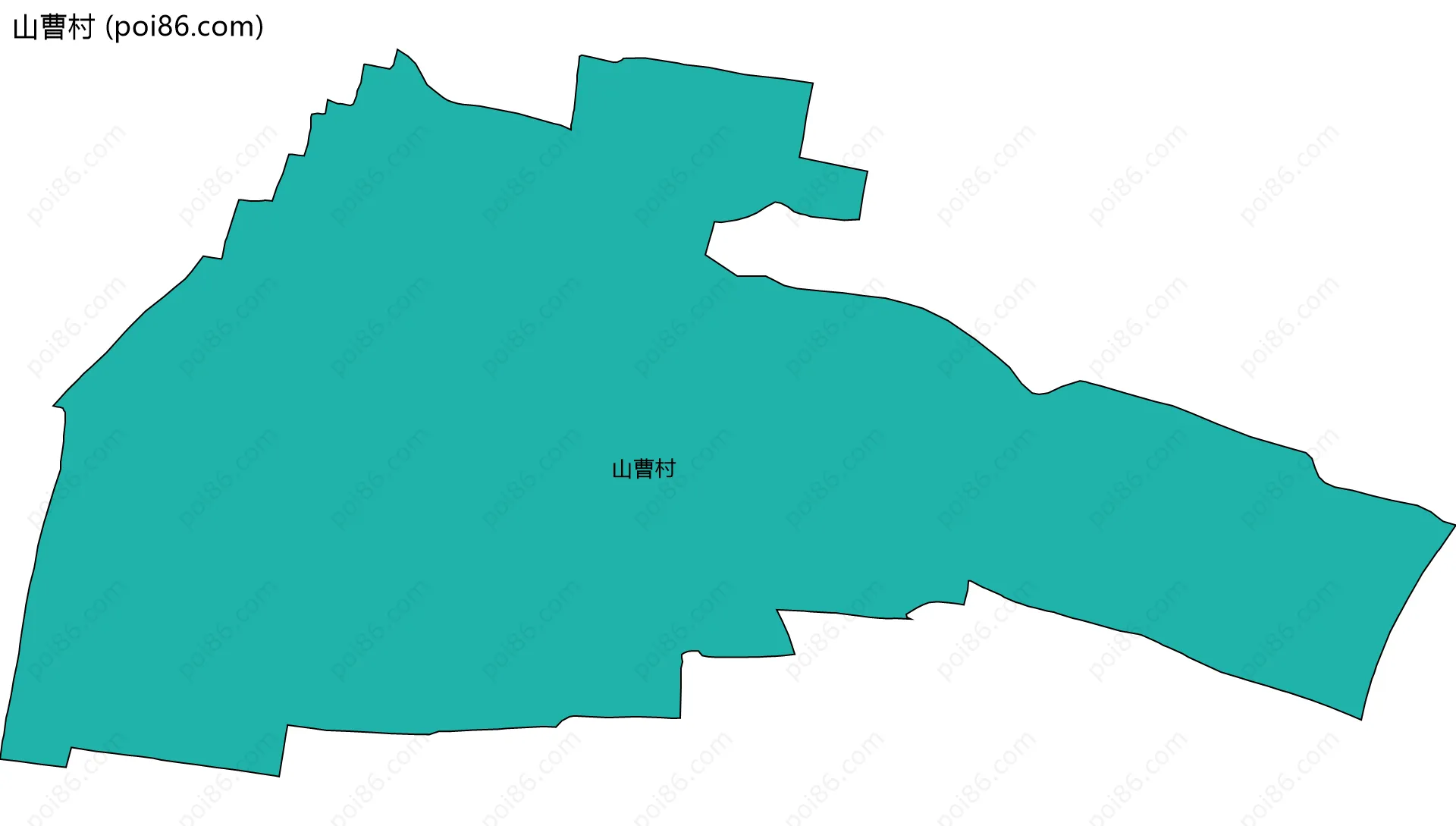 山曹村边界地图