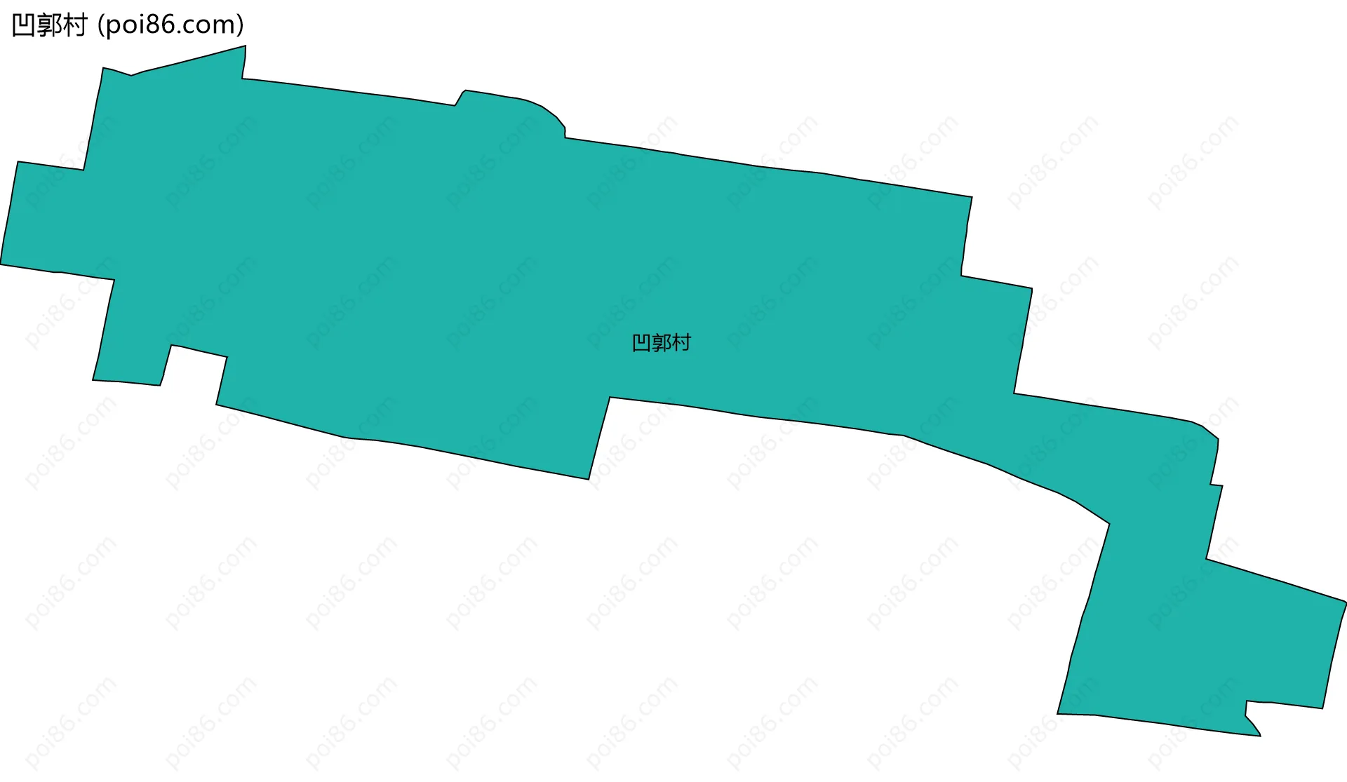 凹郭村边界地图