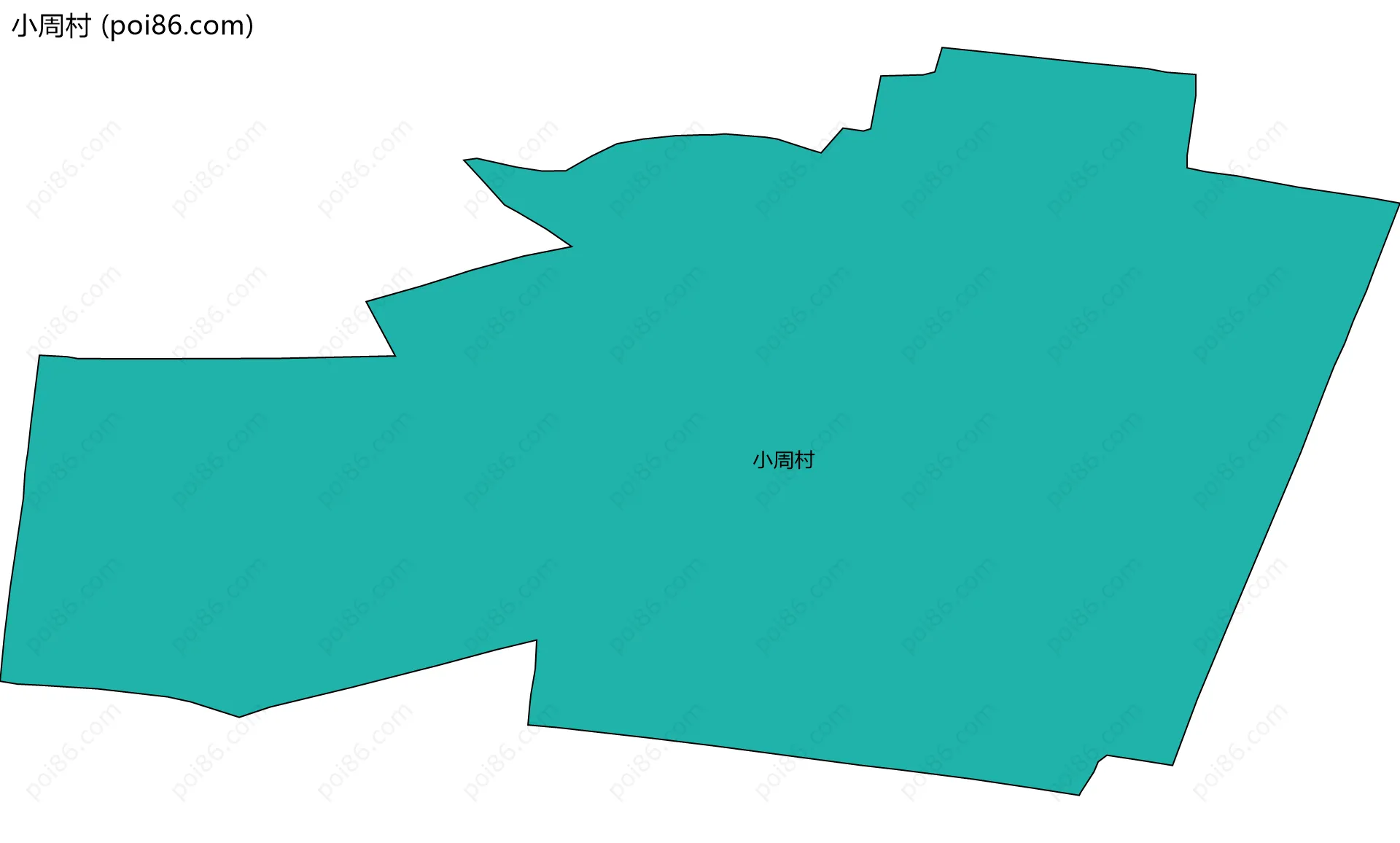 小周村边界地图