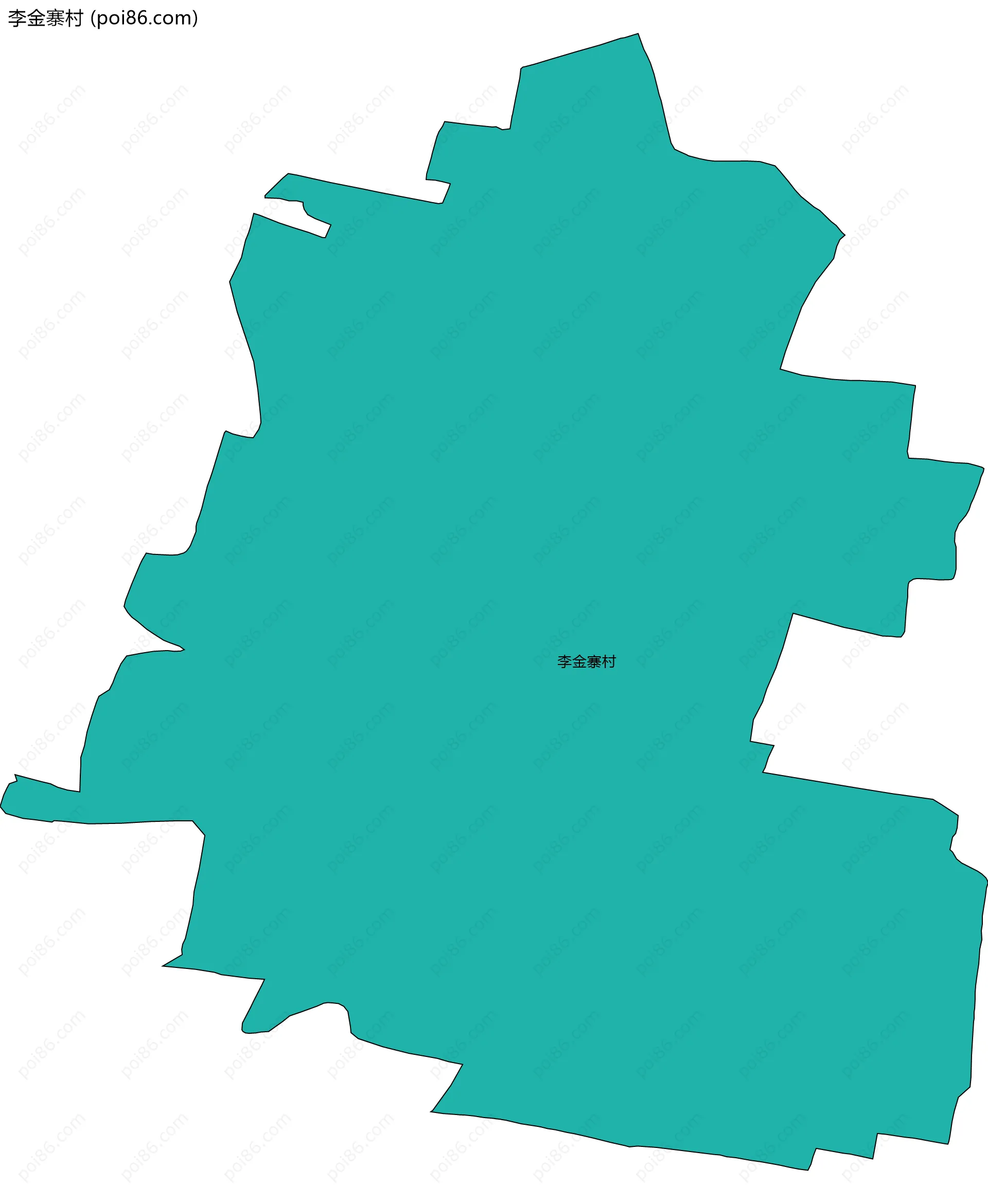 李金寨村边界地图