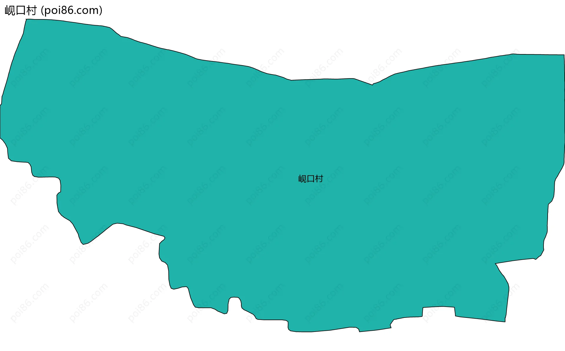 岘口村边界地图