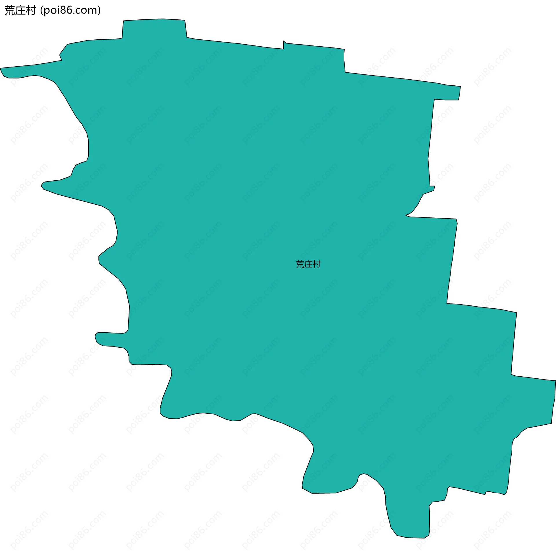 荒庄村边界地图