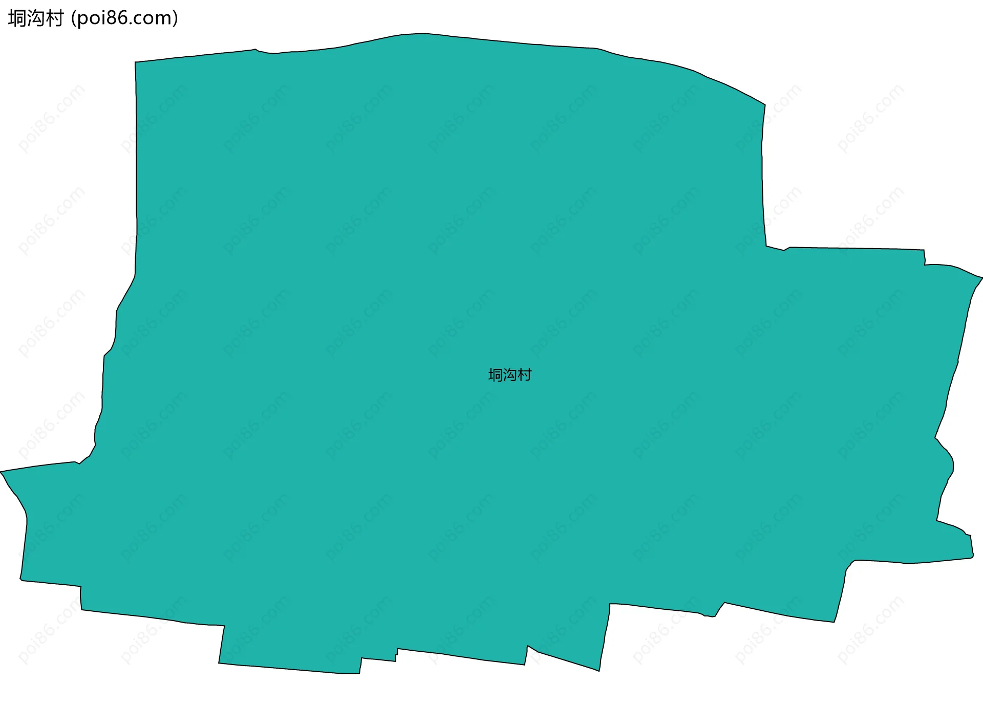 垌沟村边界地图