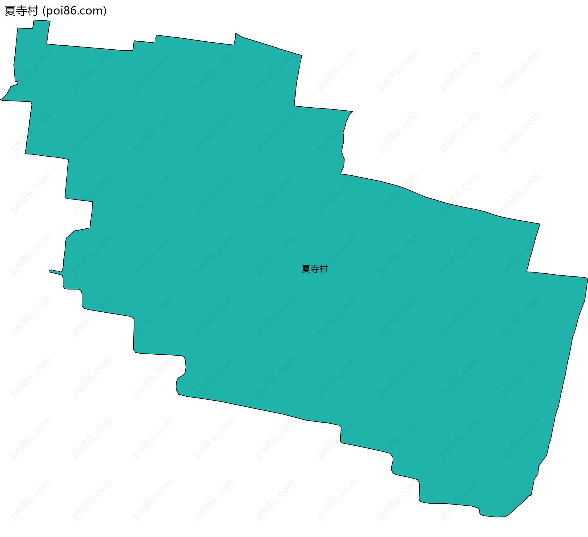 夏寺村边界地图