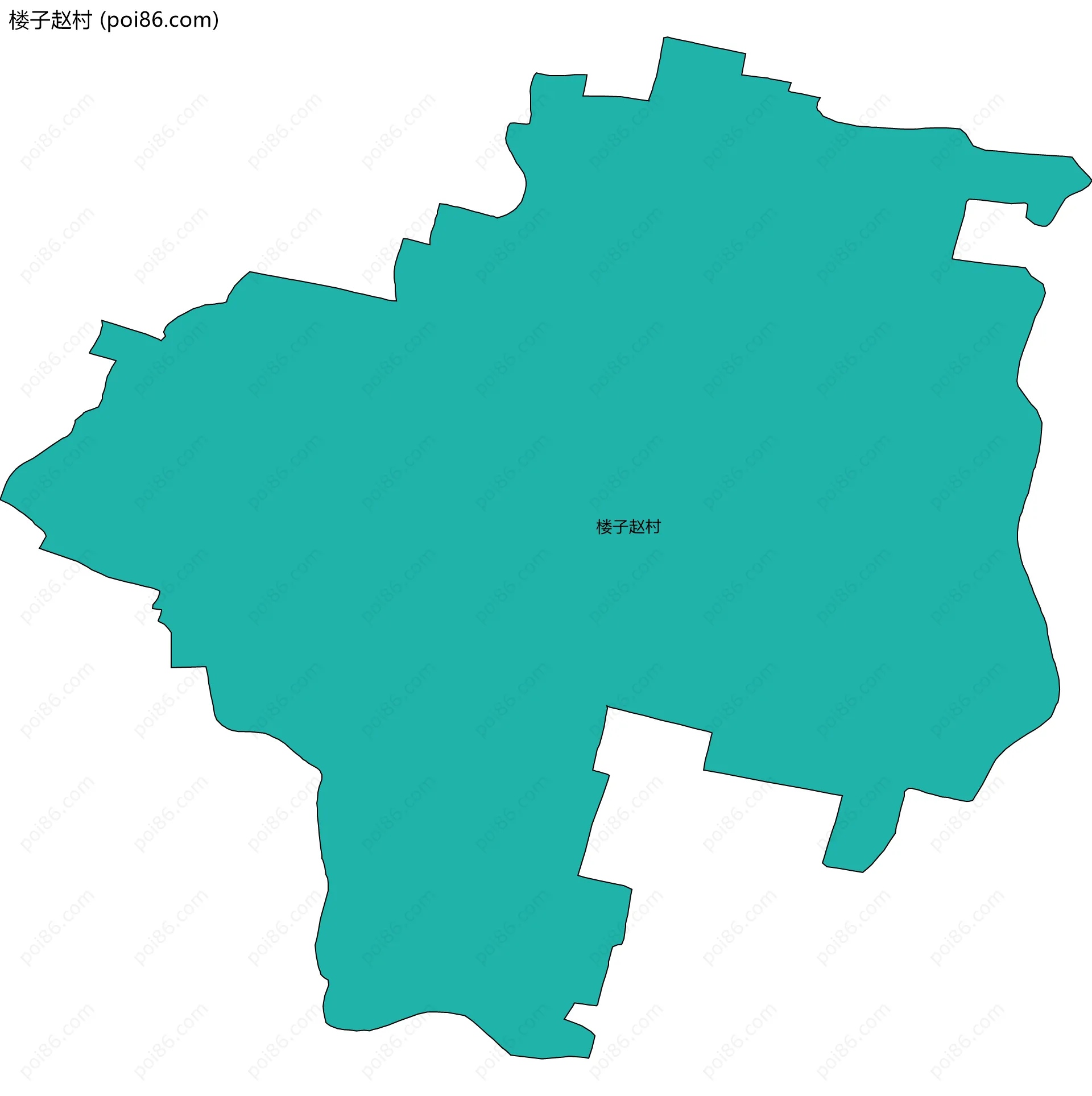 楼子赵村边界地图