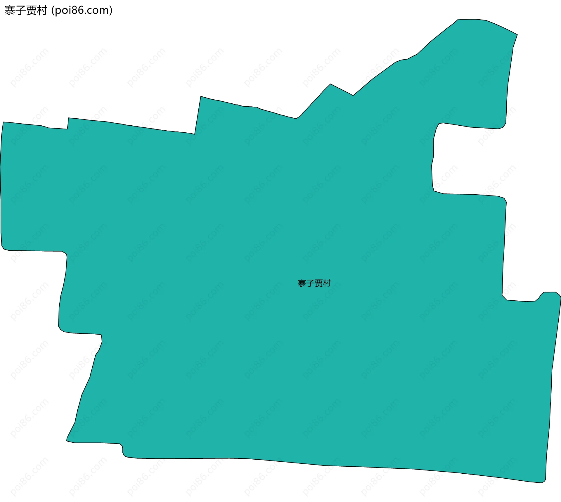 寨子贾村边界地图