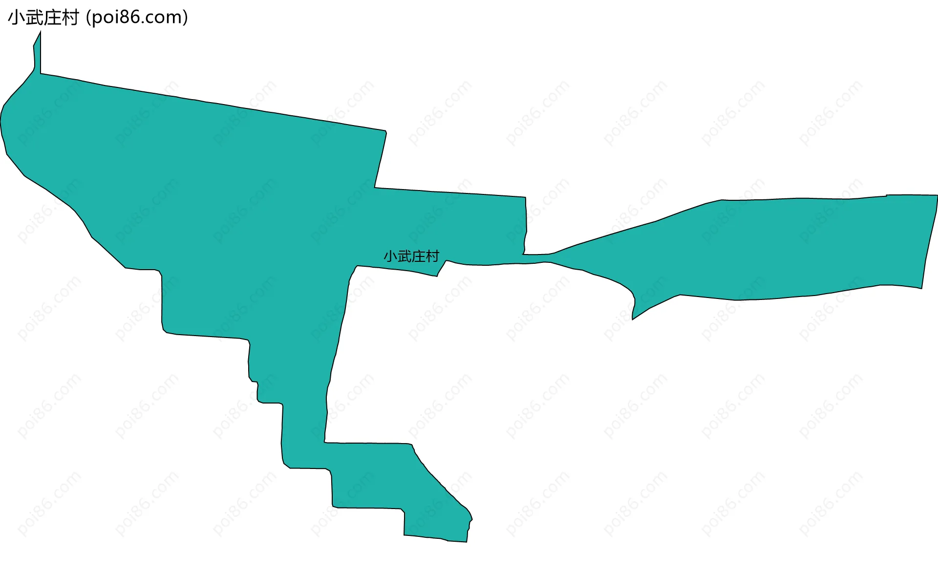 小武庄村边界地图