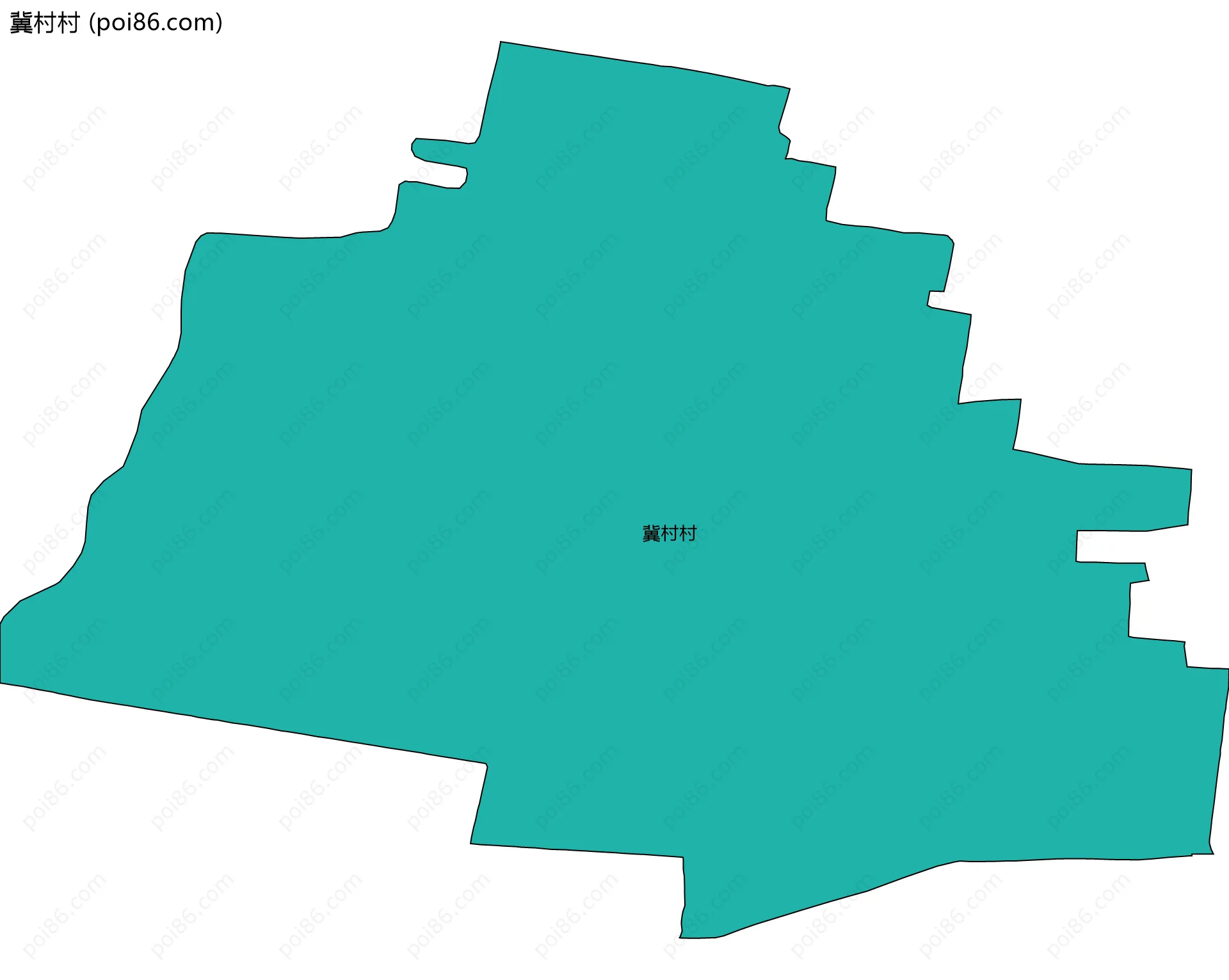 冀村村边界地图