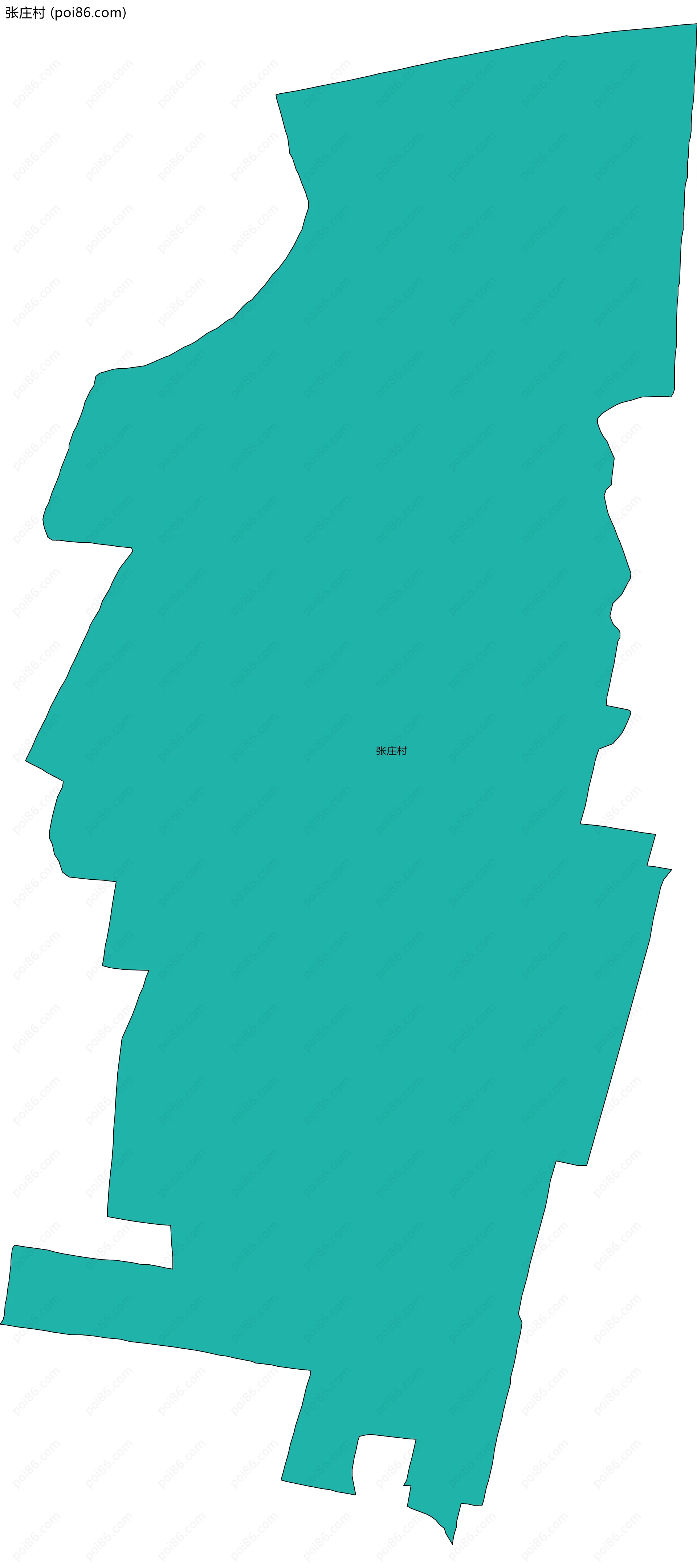 张庄村边界地图