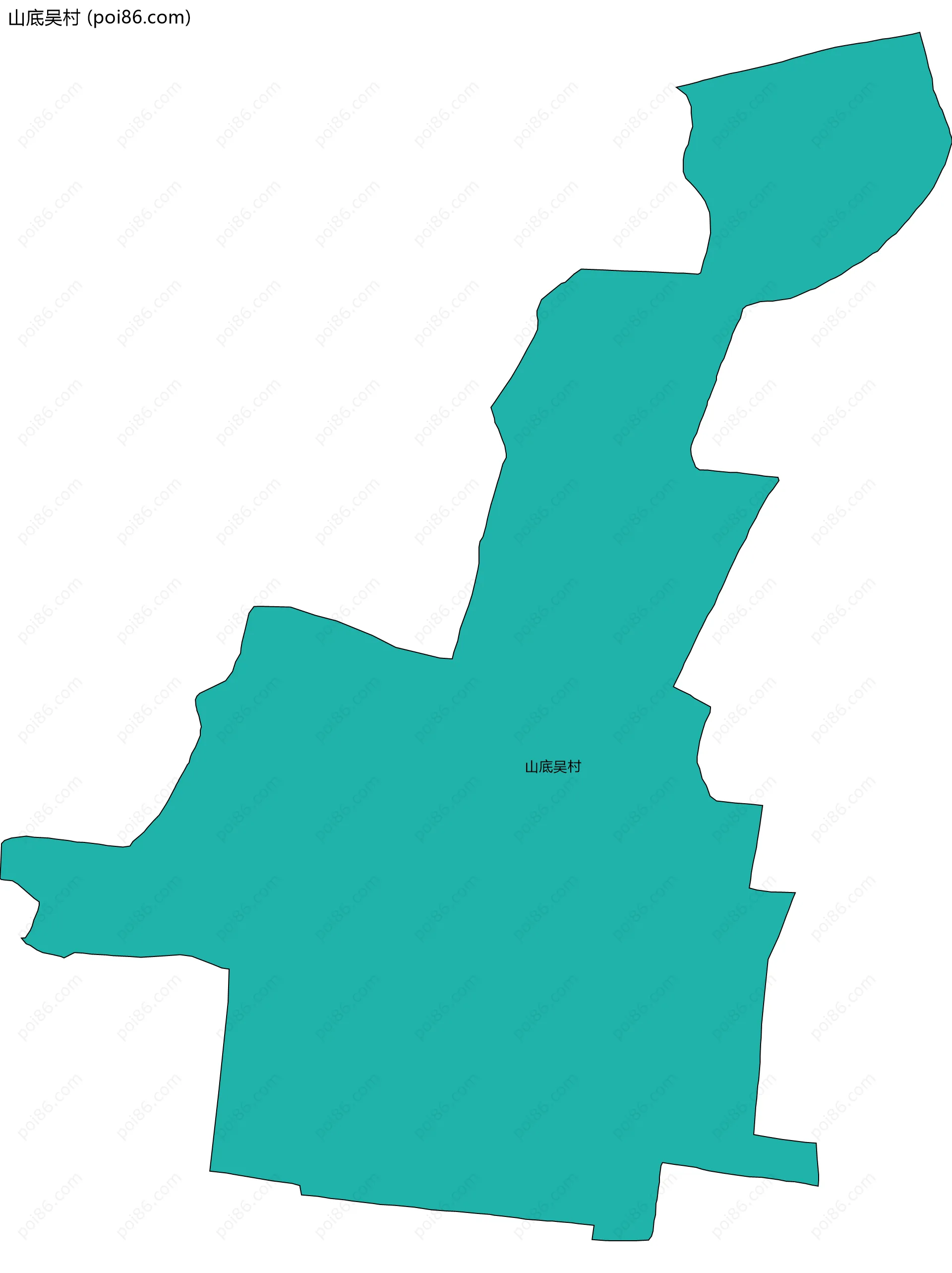 山底吴村边界地图